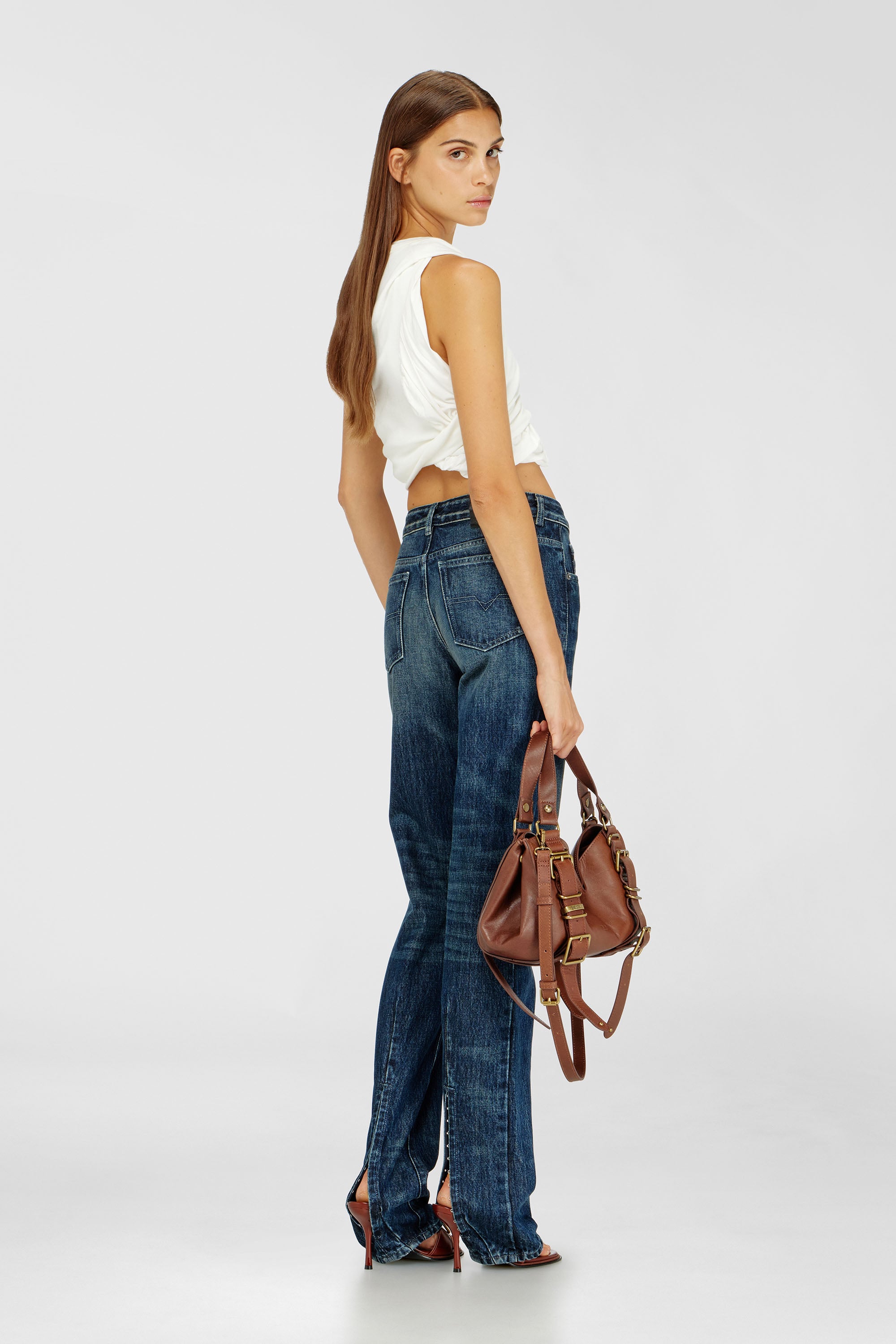 Diesel - Regular Jeans D-Heel 007FZ Femme, Bleu Fonc&eacute; - Image 1
