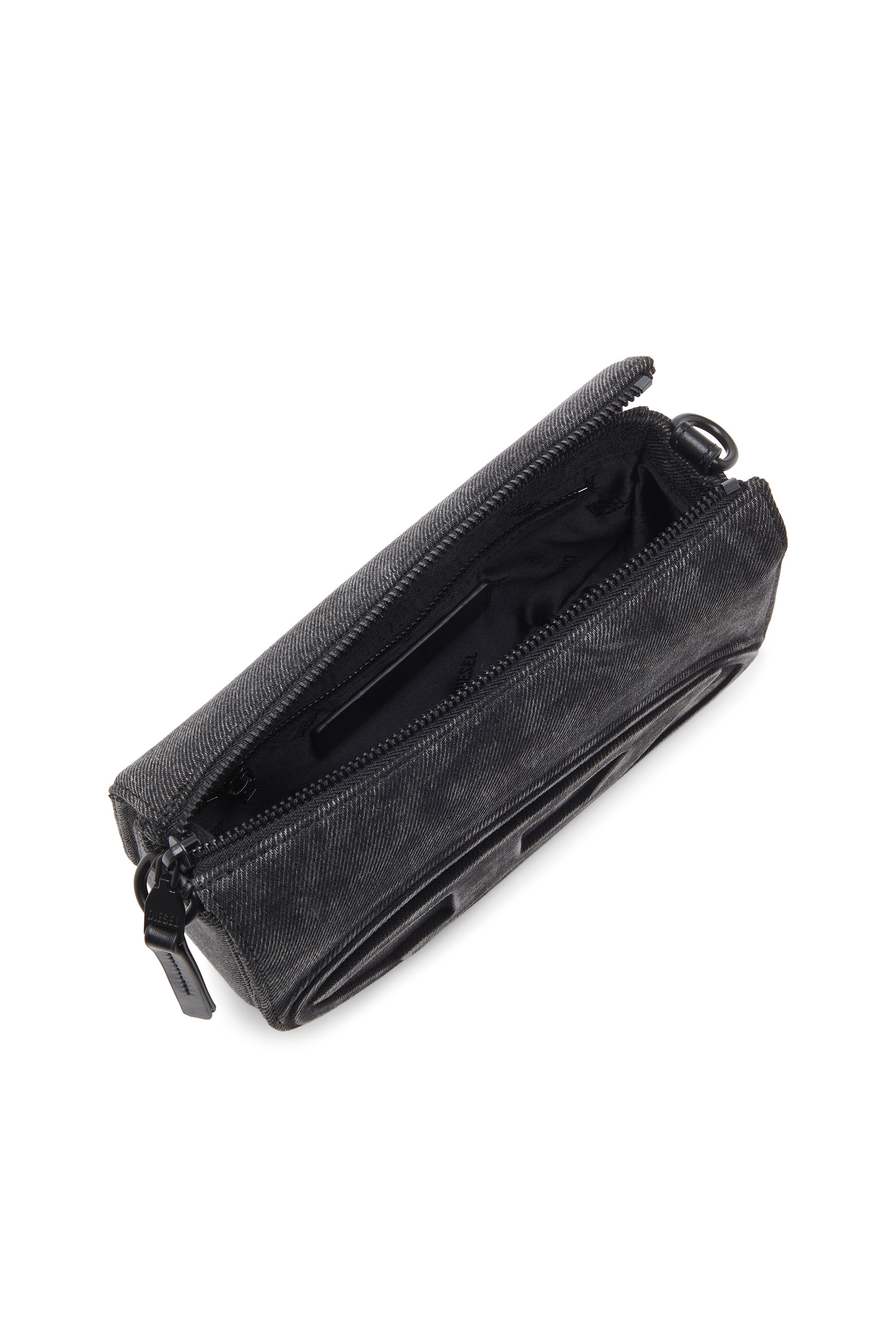 Diesel - 1DR CAMERA BAG, Herren 1DR-Camera Bag aus Stonewashed-Denim in Schwarz - 4