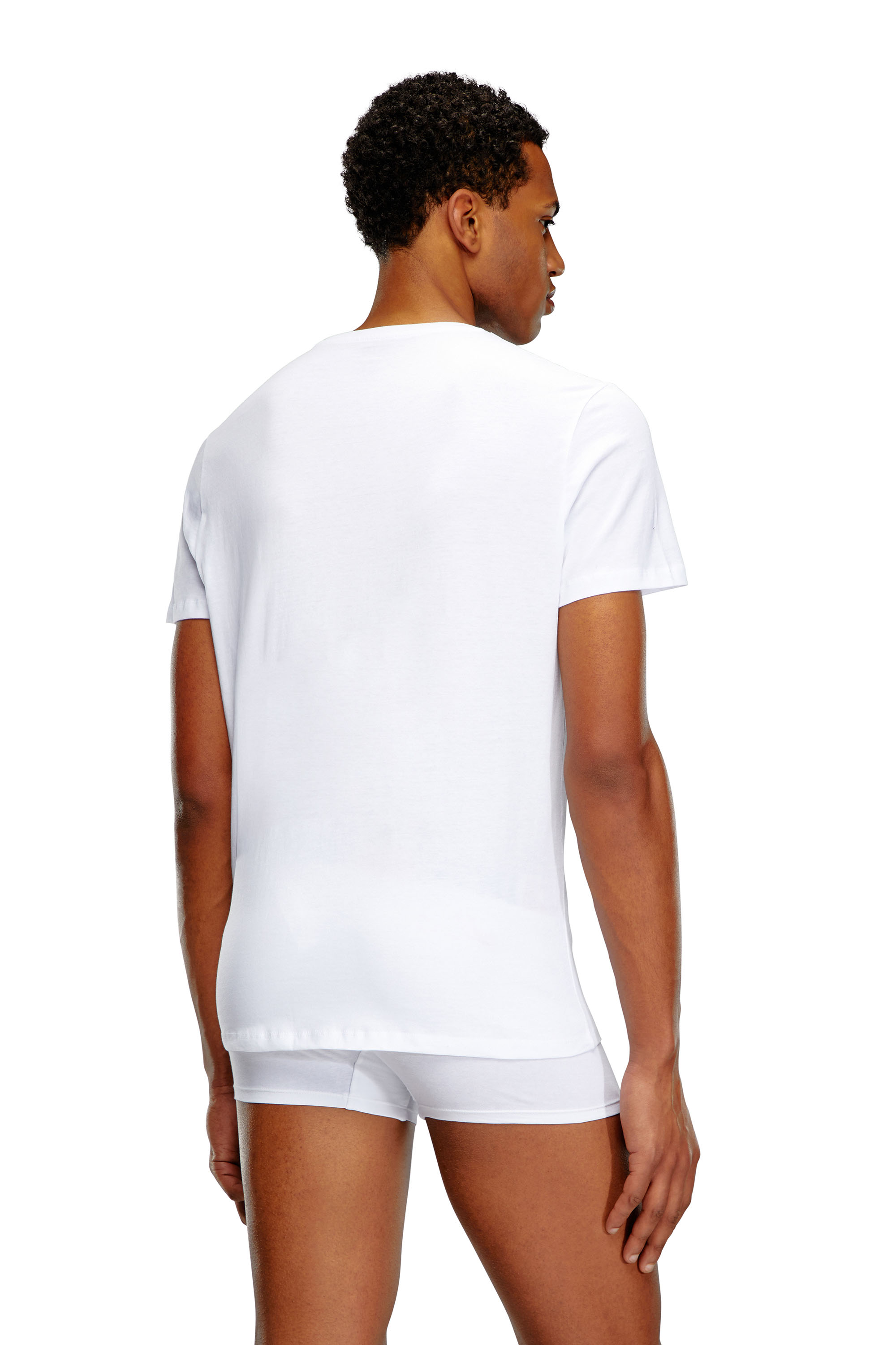 Diesel - UMTEE-JAKETHREEPACK, Uomo Set di tre di T-shirt girocollo in Bianco - Image 3