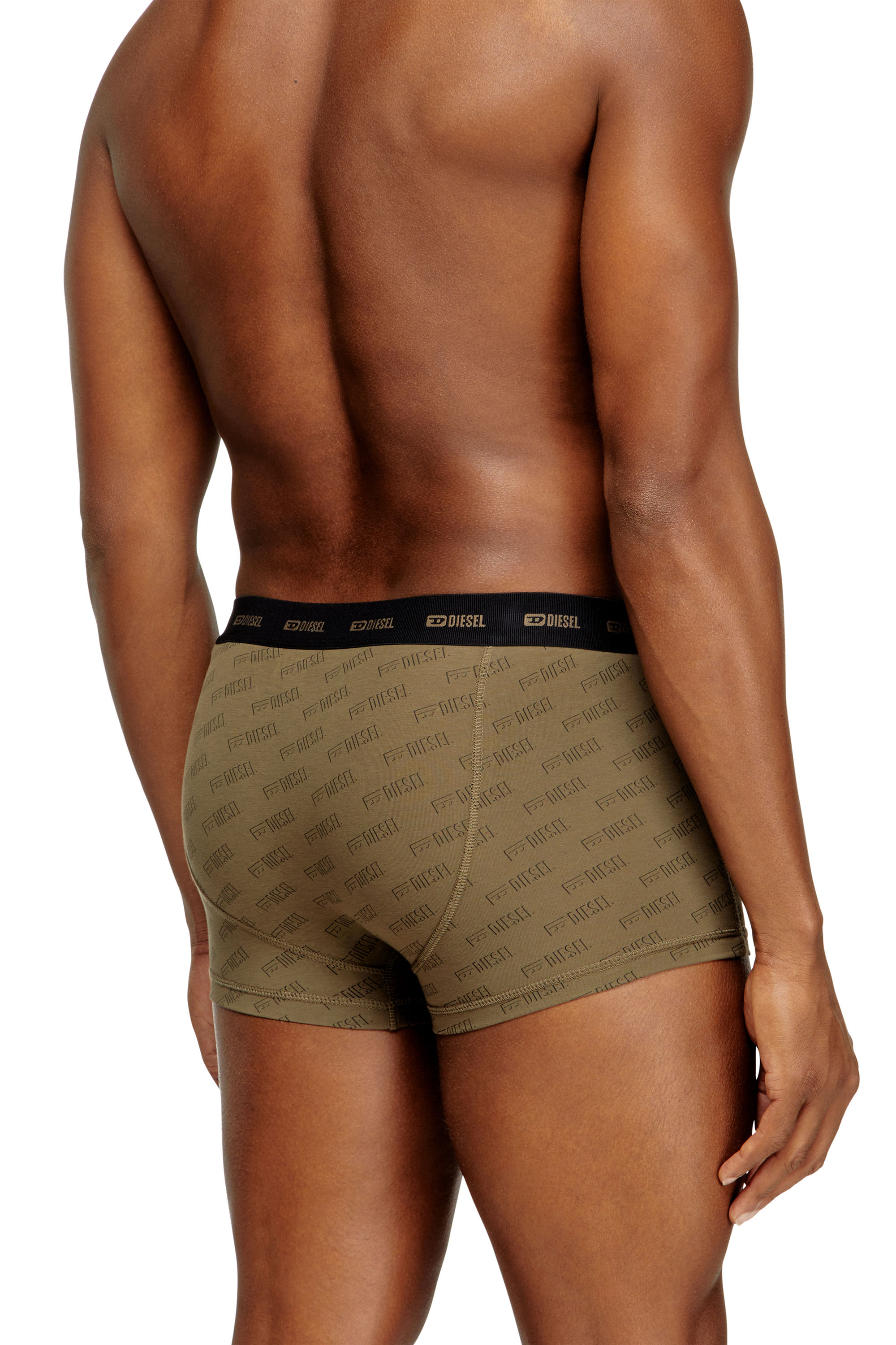 Diesel - DAMIEN-UTLT-3PACK, Set di tre boxer con logo stilizzato Uomo in Verde - 4