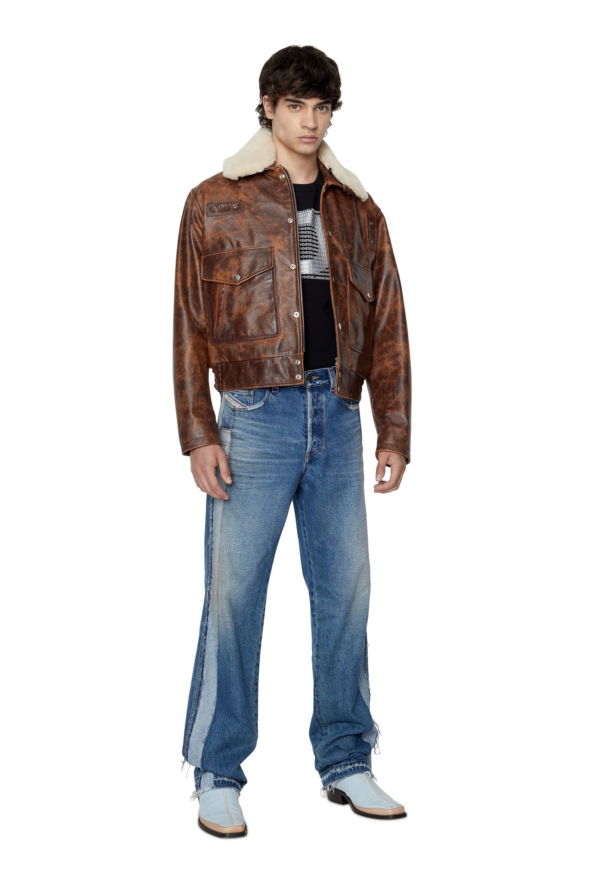 Diesel - 2010 D-Macs 09E23 Straight Jeans, Mittelblau - Image 5