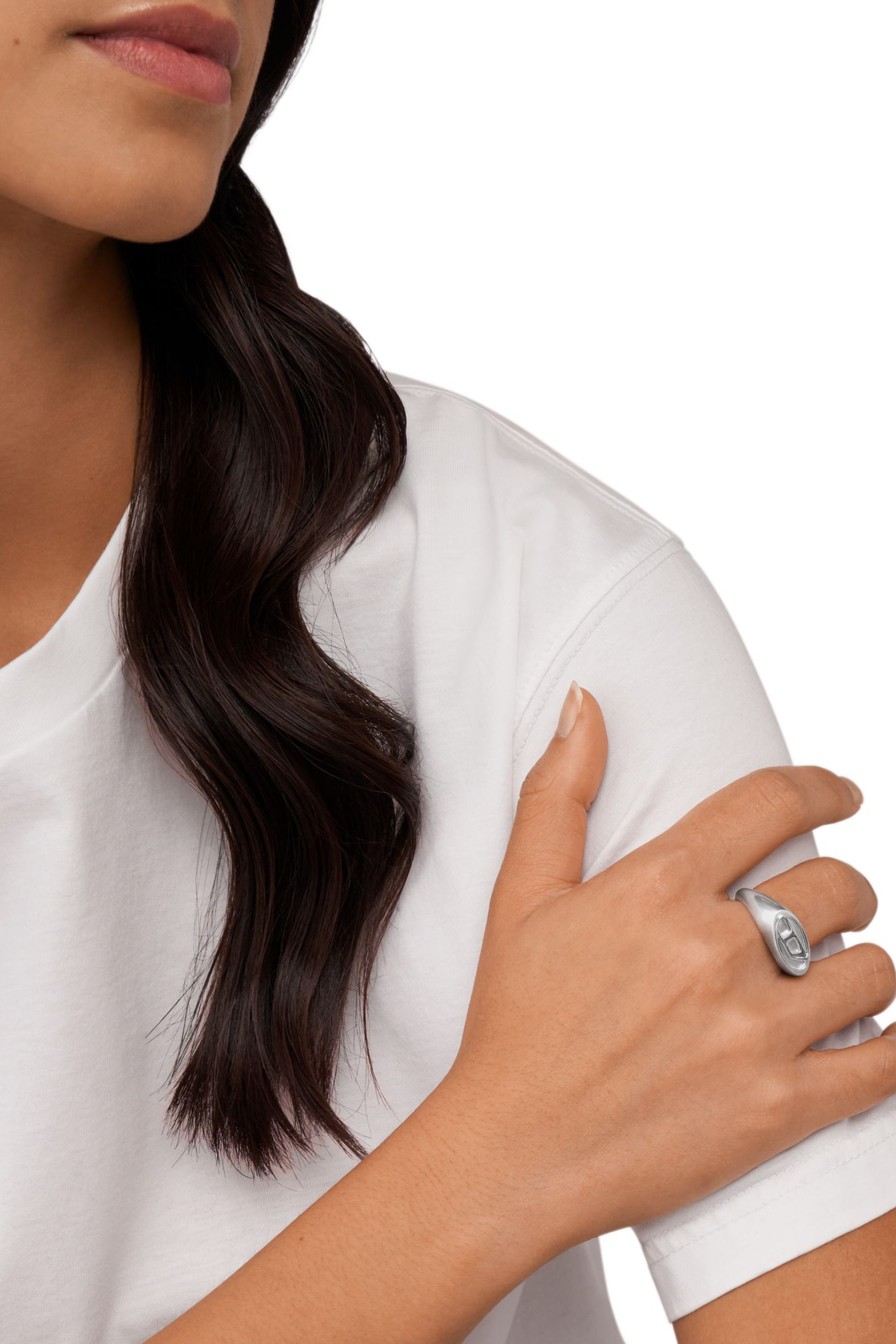 Diesel - DX1475, Anello in acciaio inossidabile Unisex in Argento - 3