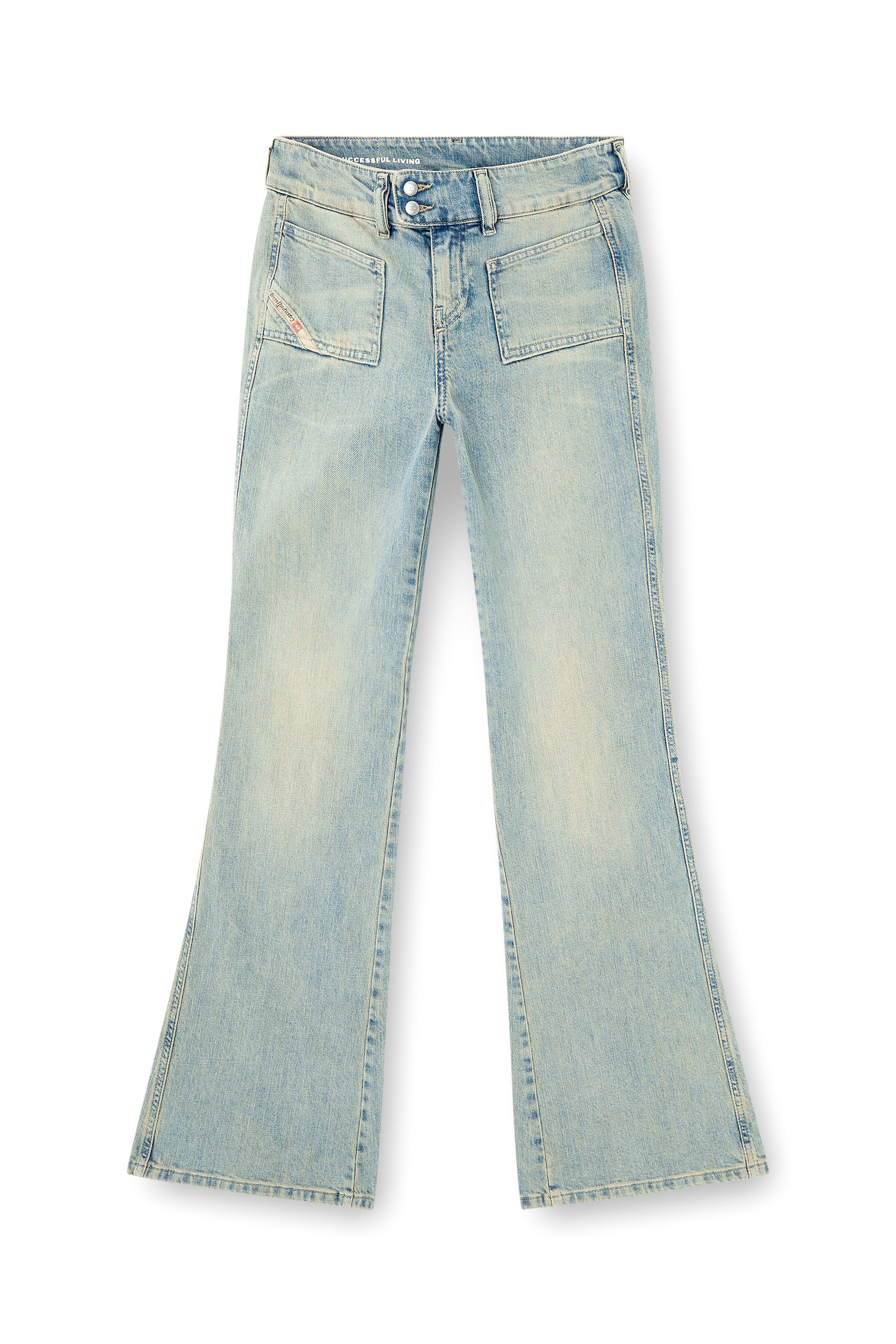 Diesel - Bootcut Jeans D-Hush 09N33 Donna, Blu medio - Image 2