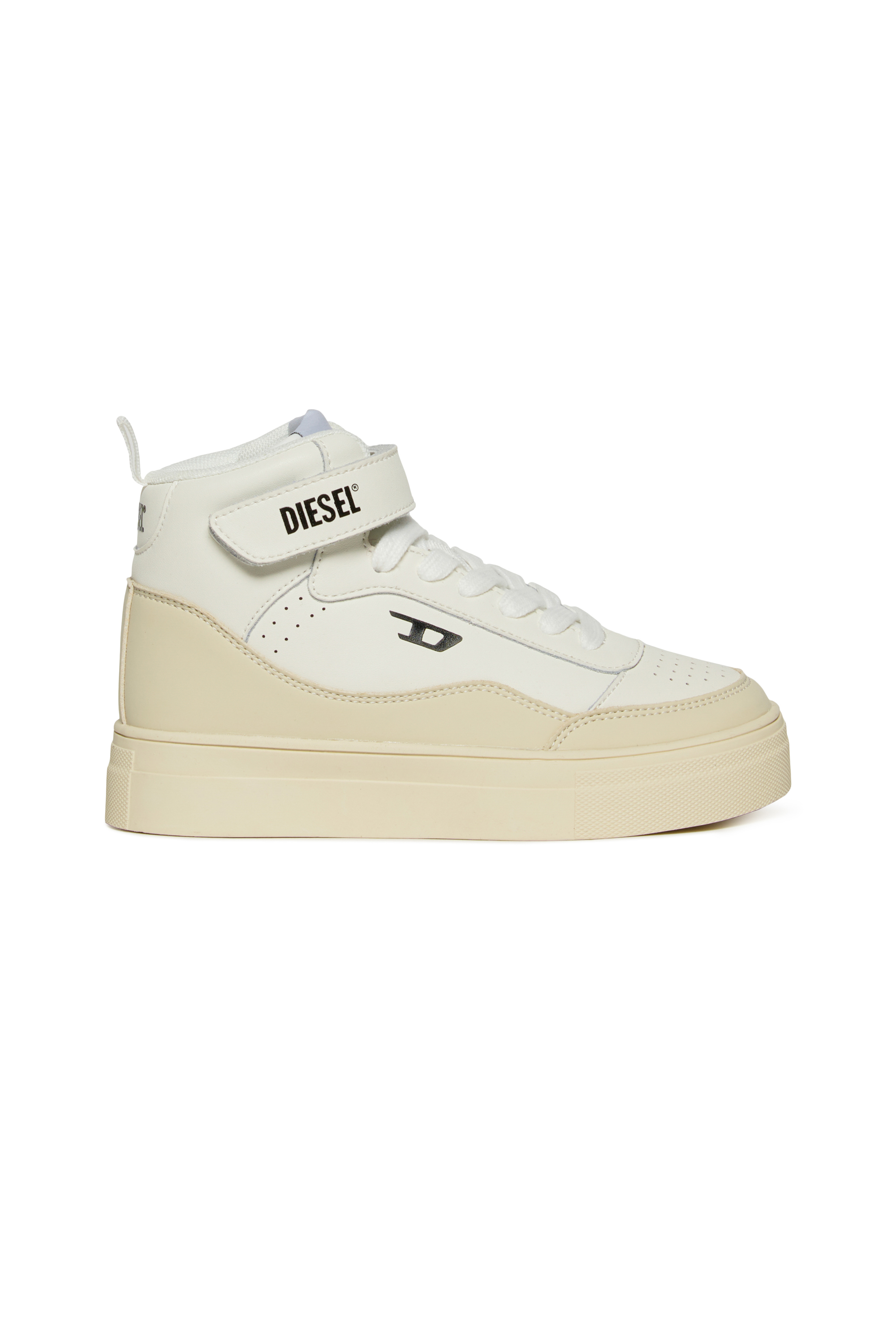 Diesel - S-TRACKER D, S-Tracker D- Sneakers en cuir avec lacets et bande Mixte in Blanc - 1