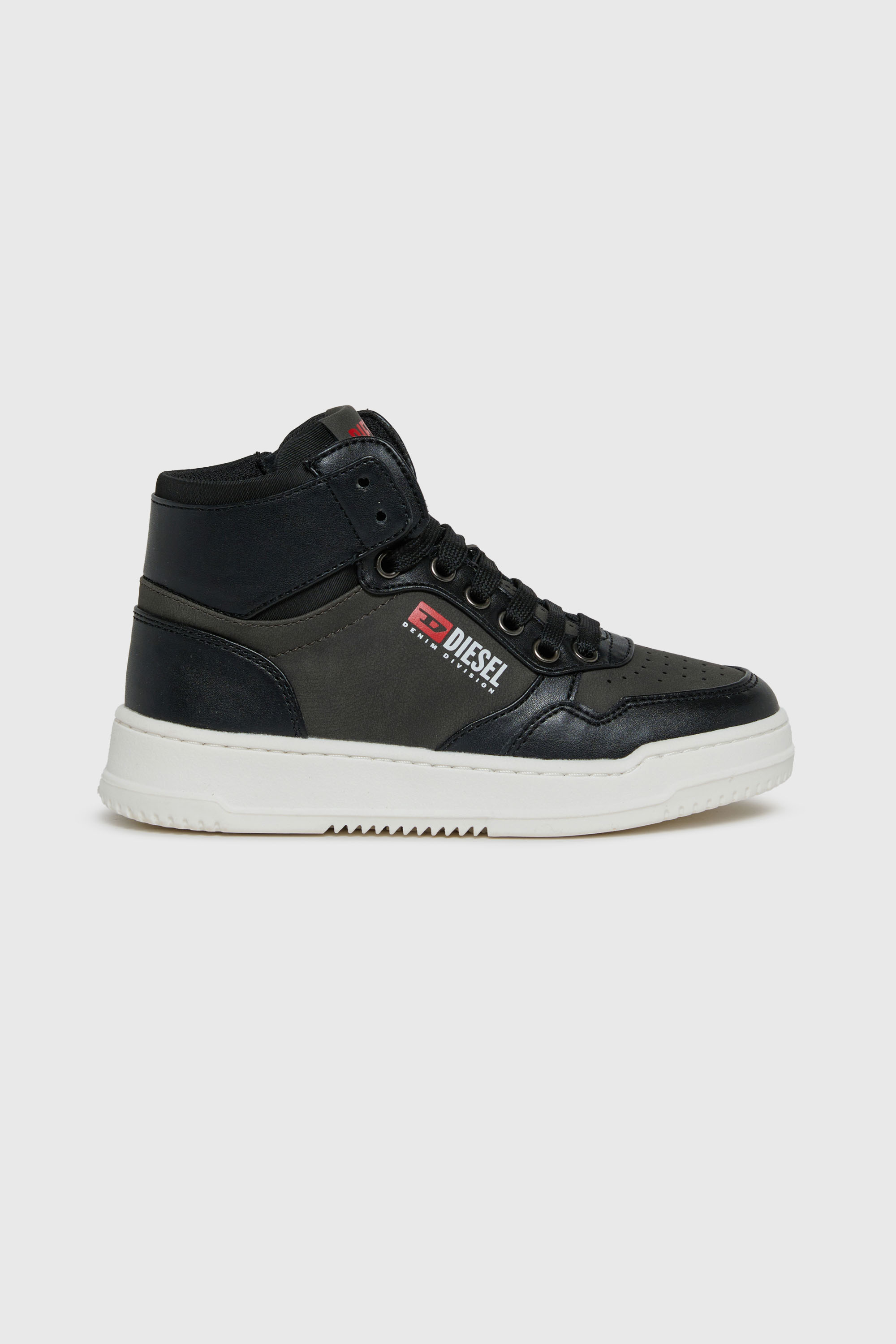 Diesel - S-CASCOUNT-MID, Unisex S-Cascount perforierte High-Top-Sneaker in Schwarz - 1