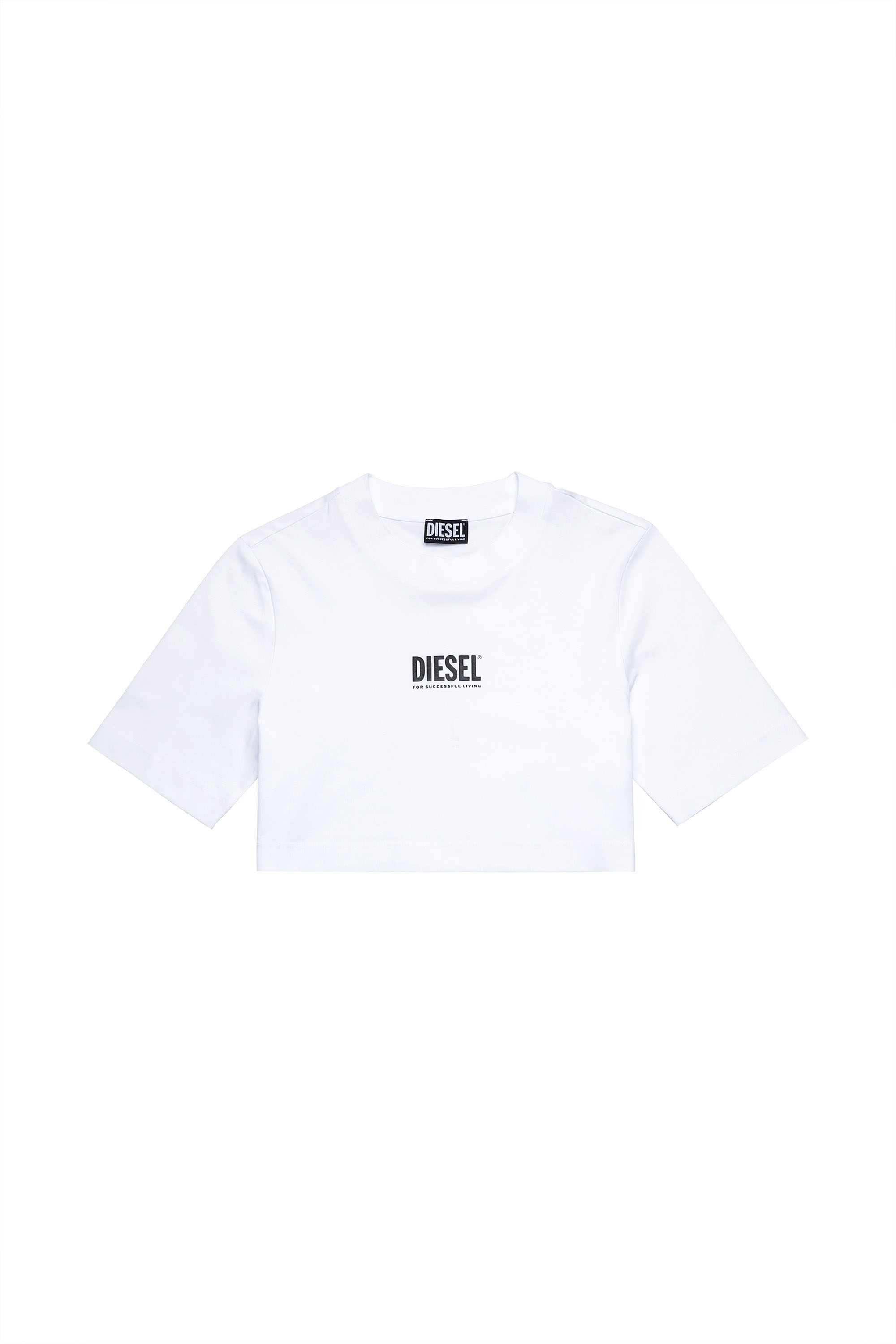 T-RECROP-ECOSMALLOGO, Weiß - T-Shirts