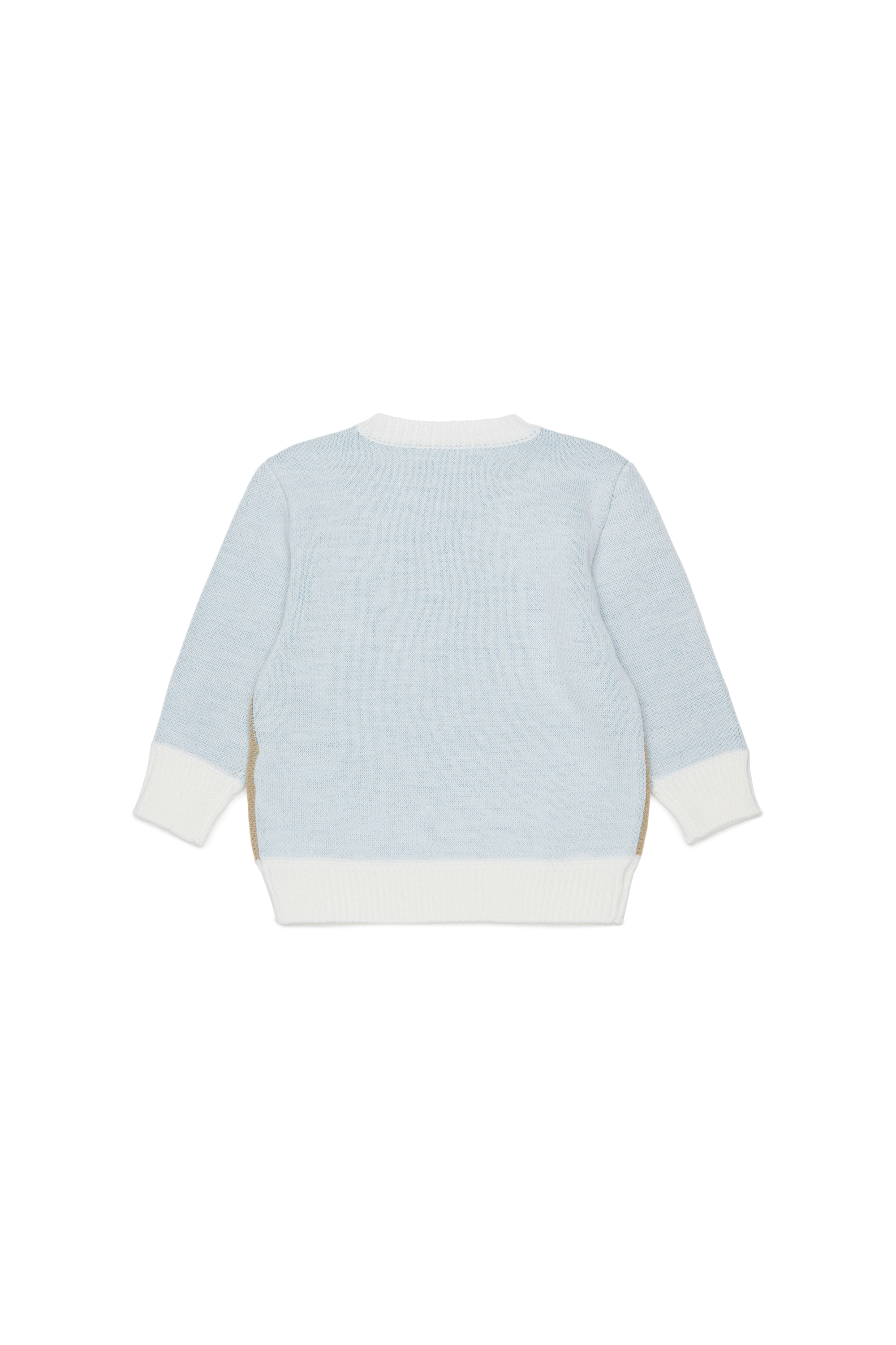 Diesel - KBLOB, Maglione in misto lana con logo Diesel Unisex in Bianco - 2