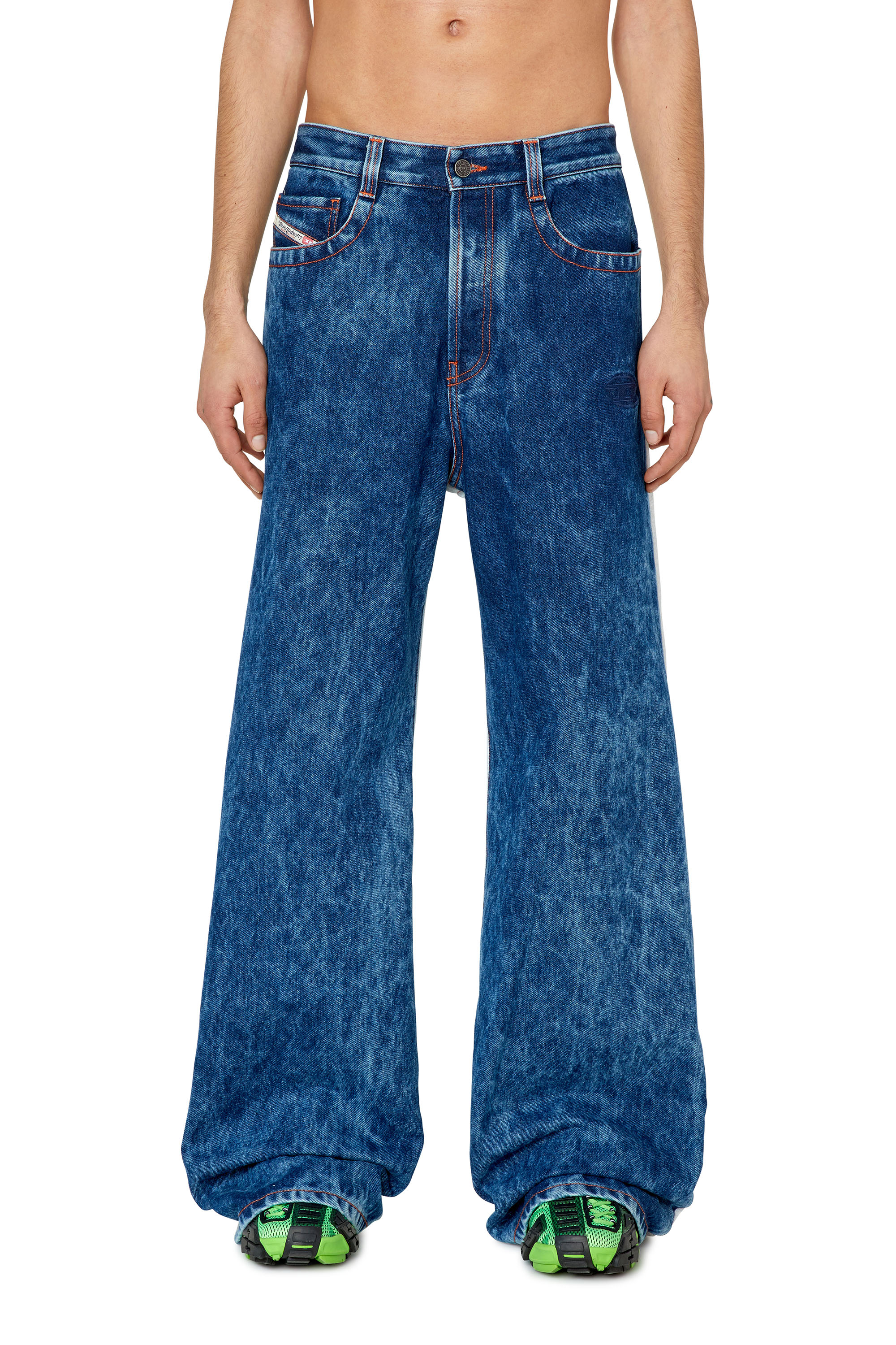 Diesel - D-Riser 0EMAD Straight Jeans, Dunkelblau - Image 1