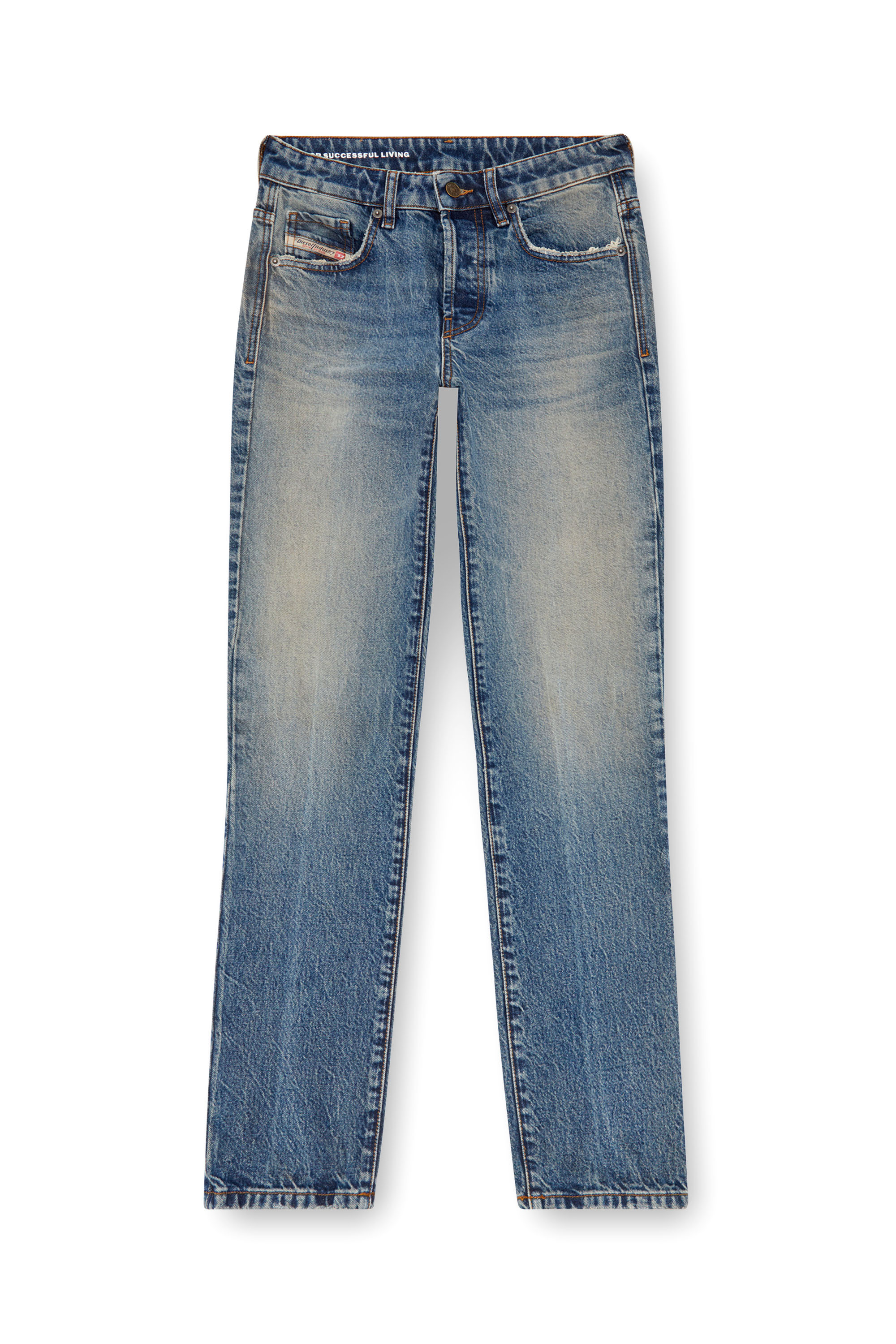 Diesel - Femme Straight Jeans 1989 D-Mine 0GRDH, Bleu moyen - Image 5