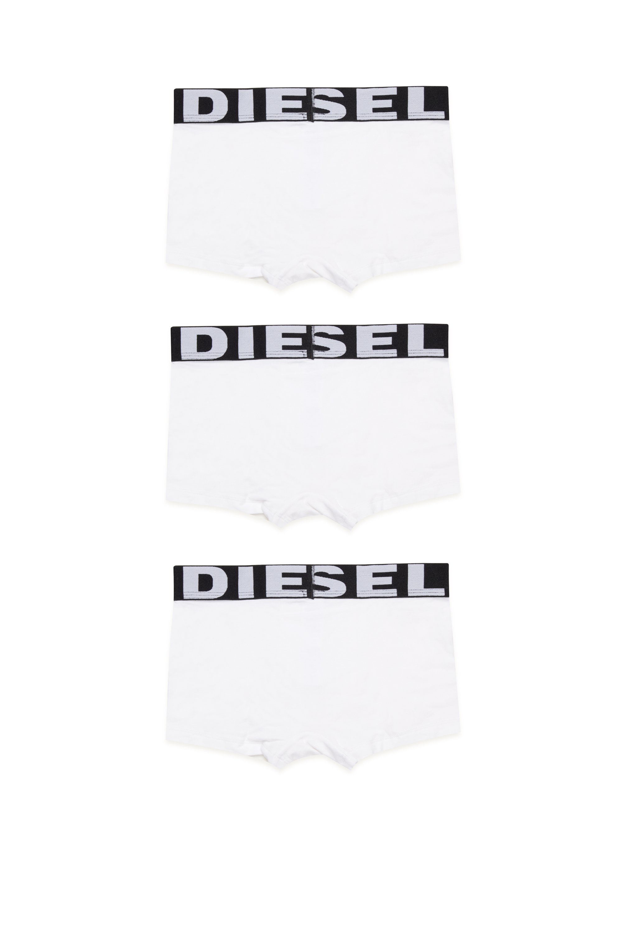 Diesel - UMBX-UPARRYTHREEPACK-DSL, Uomo Boxer lungo con maxi logo in vita in Bianco - Image 2