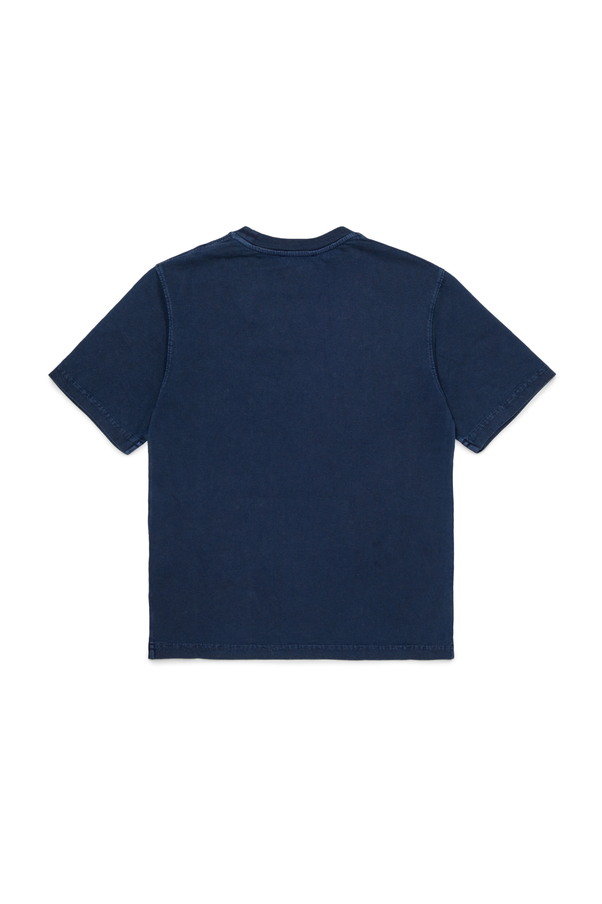 Diesel - TISEL OVER, T-shirt in cotone con maxi stampa logo Uomo in Blu - 2