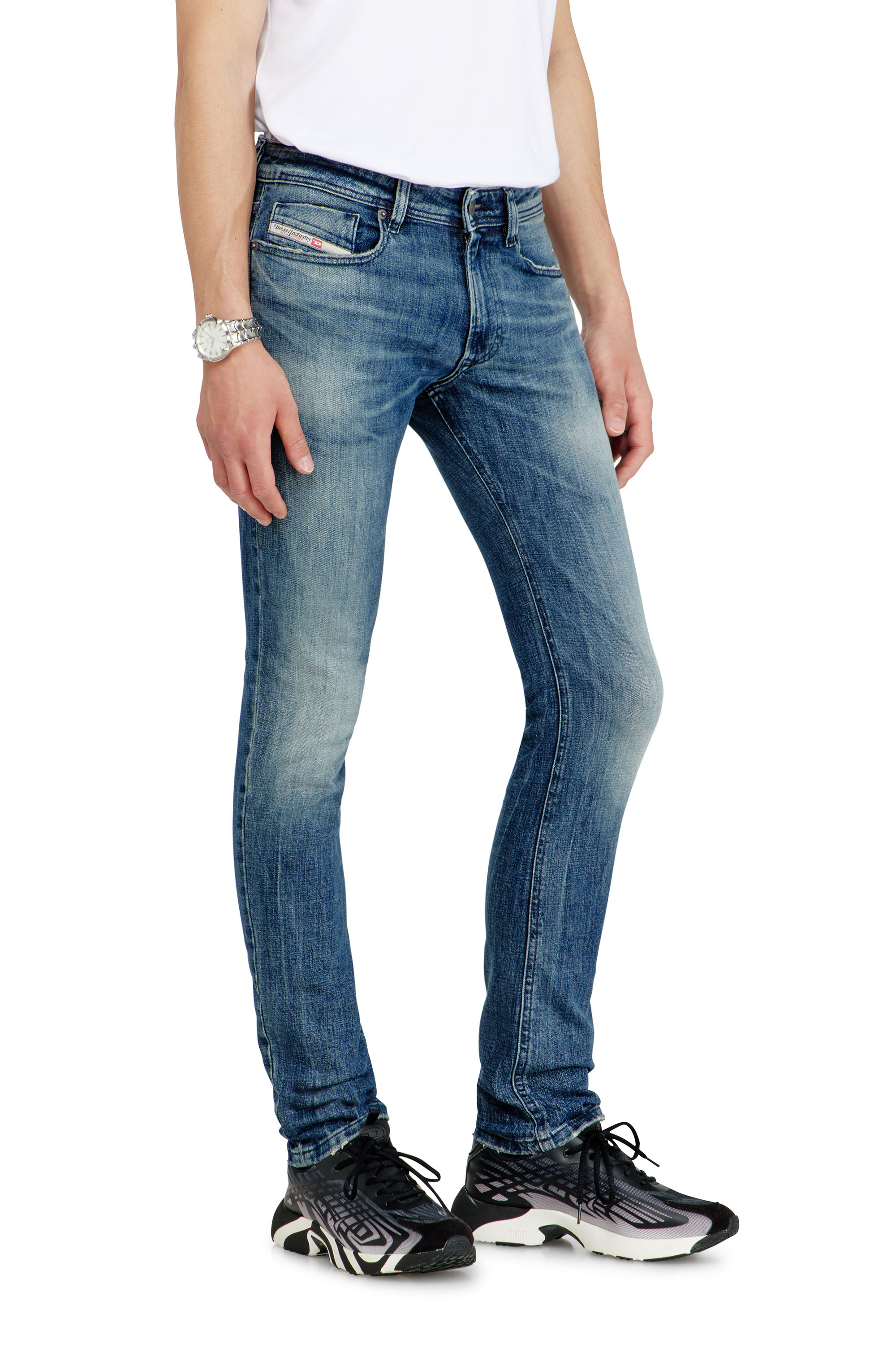 Diesel - Skinny Jeans 1979 Sleenker 0KBBE Uomo, Blu medio - Image 7
