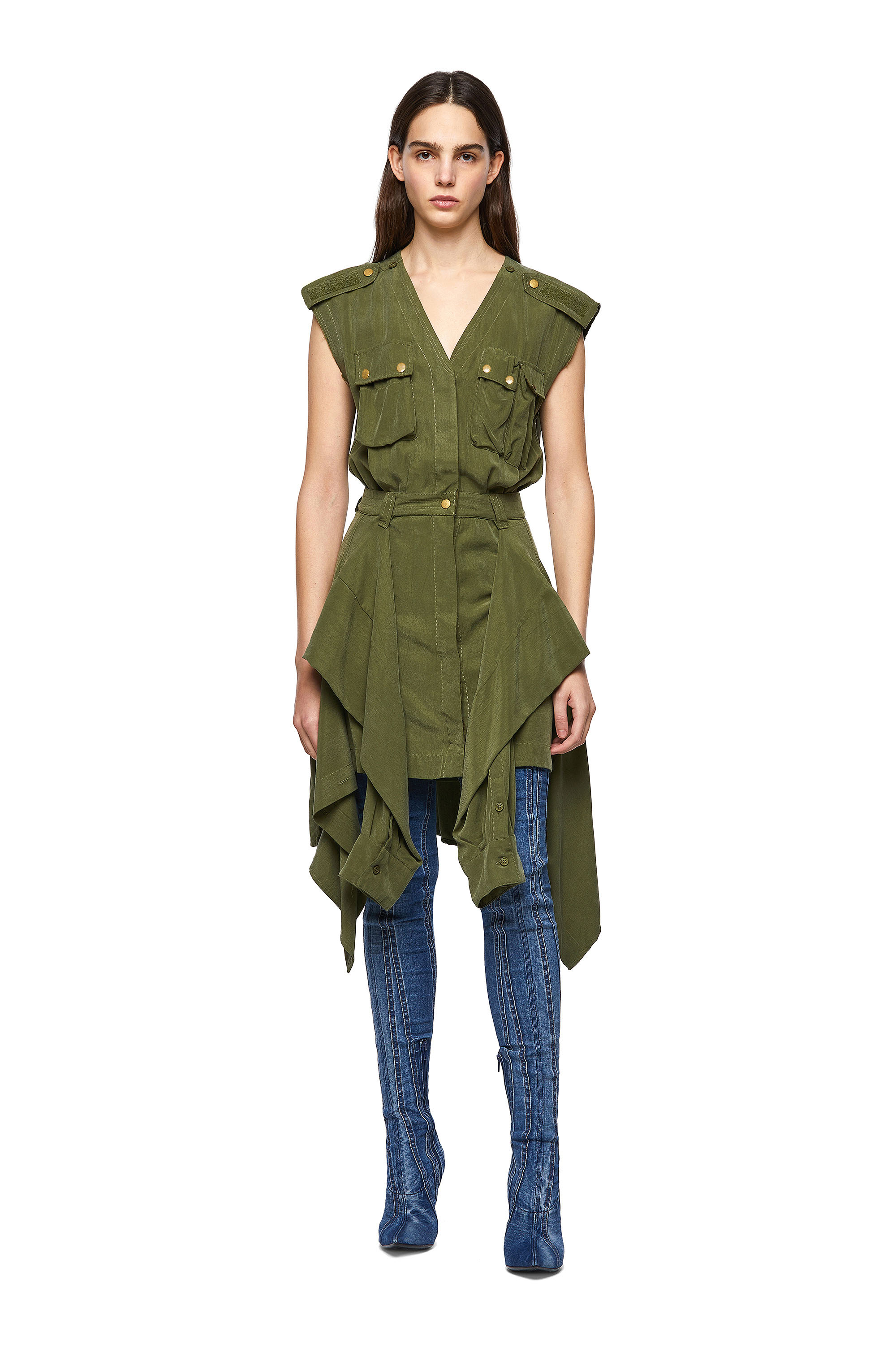 D-GIUDITTA, Verde Oliva - Vestiti