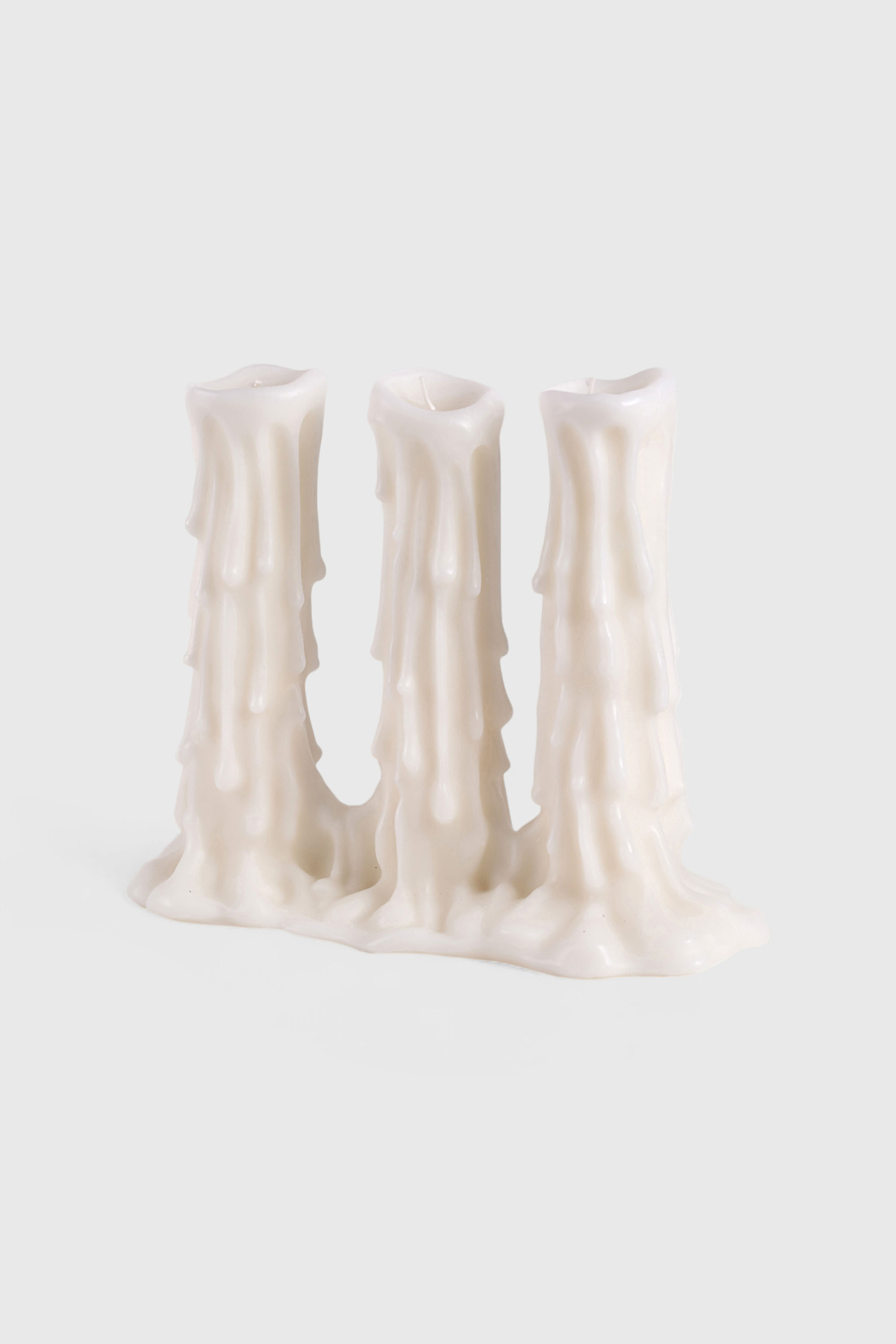 Diesel - 11166 CANDLE&nbsp;"MELT-D&rdquo; CM 15,8X35X29,5 TR, Candela a tre corpi Unisex in Bianco - 2