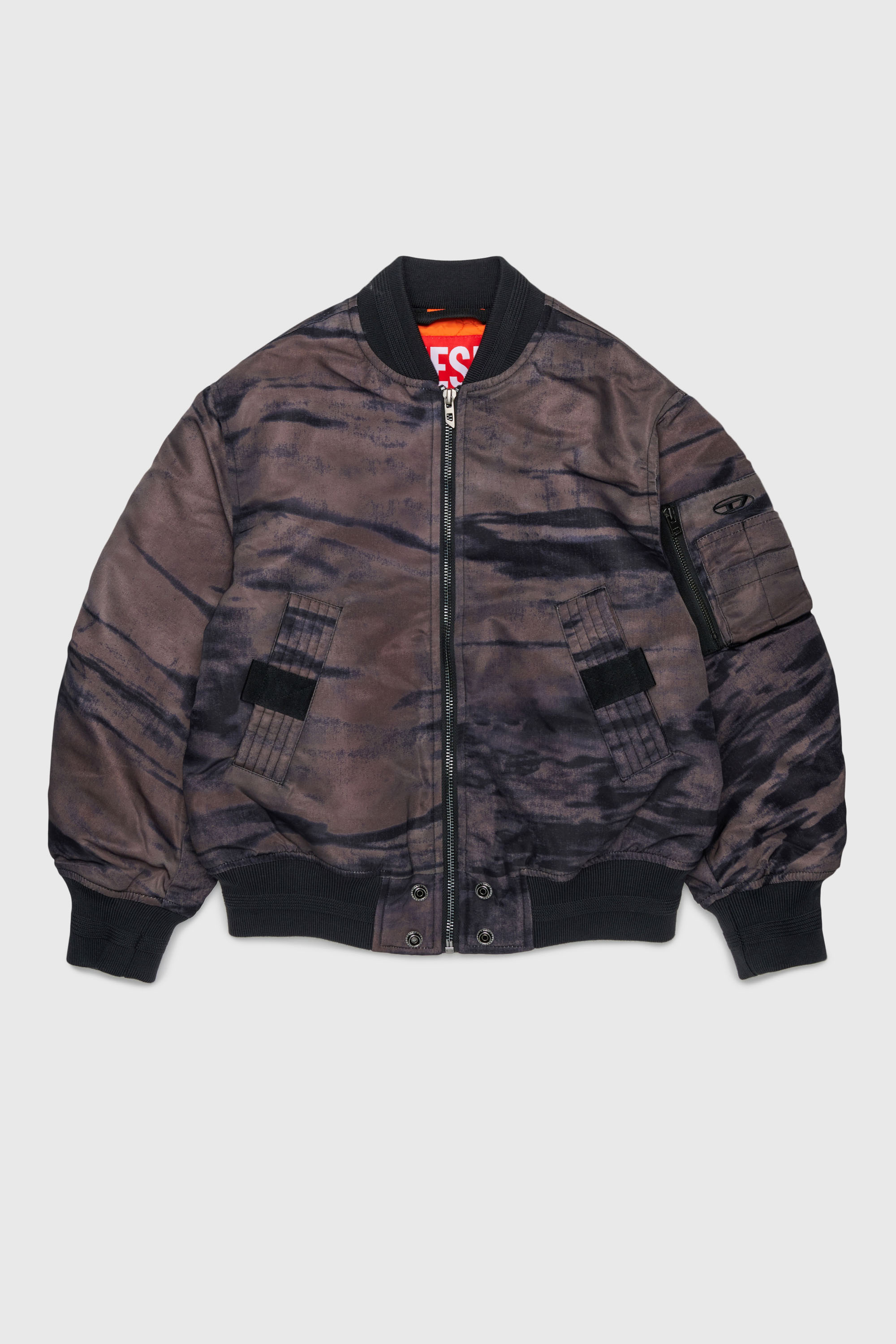 Diesel - JAKEPSDLBZ, Blouson bomber en nylon avec doublure matelass&eacute;e Homme in Vert - 1