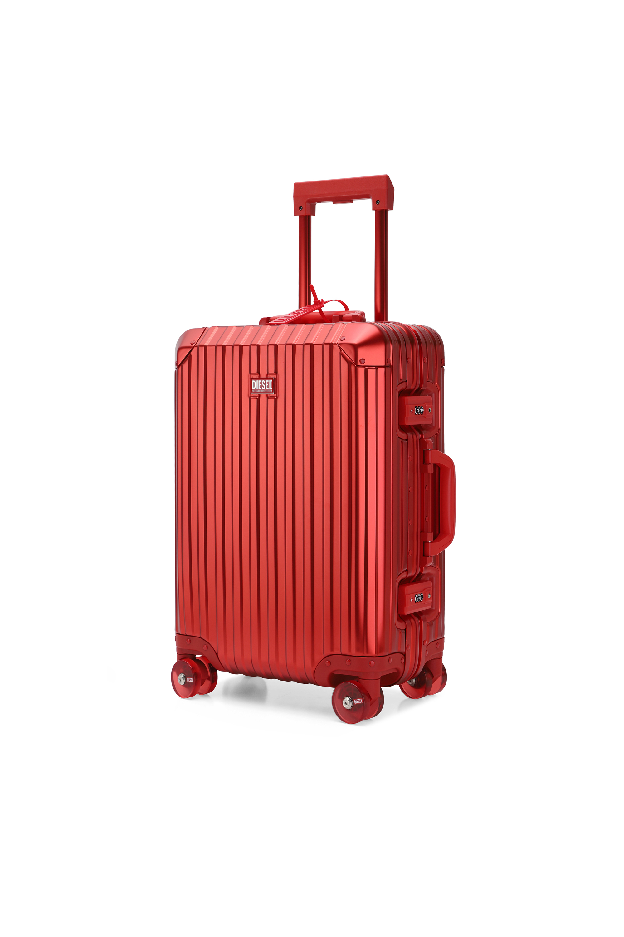 Diesel - DIESEL ALUMINUM TROLLEY- DSL002, Valise en aluminium taille S Mixte in Rouge - 5