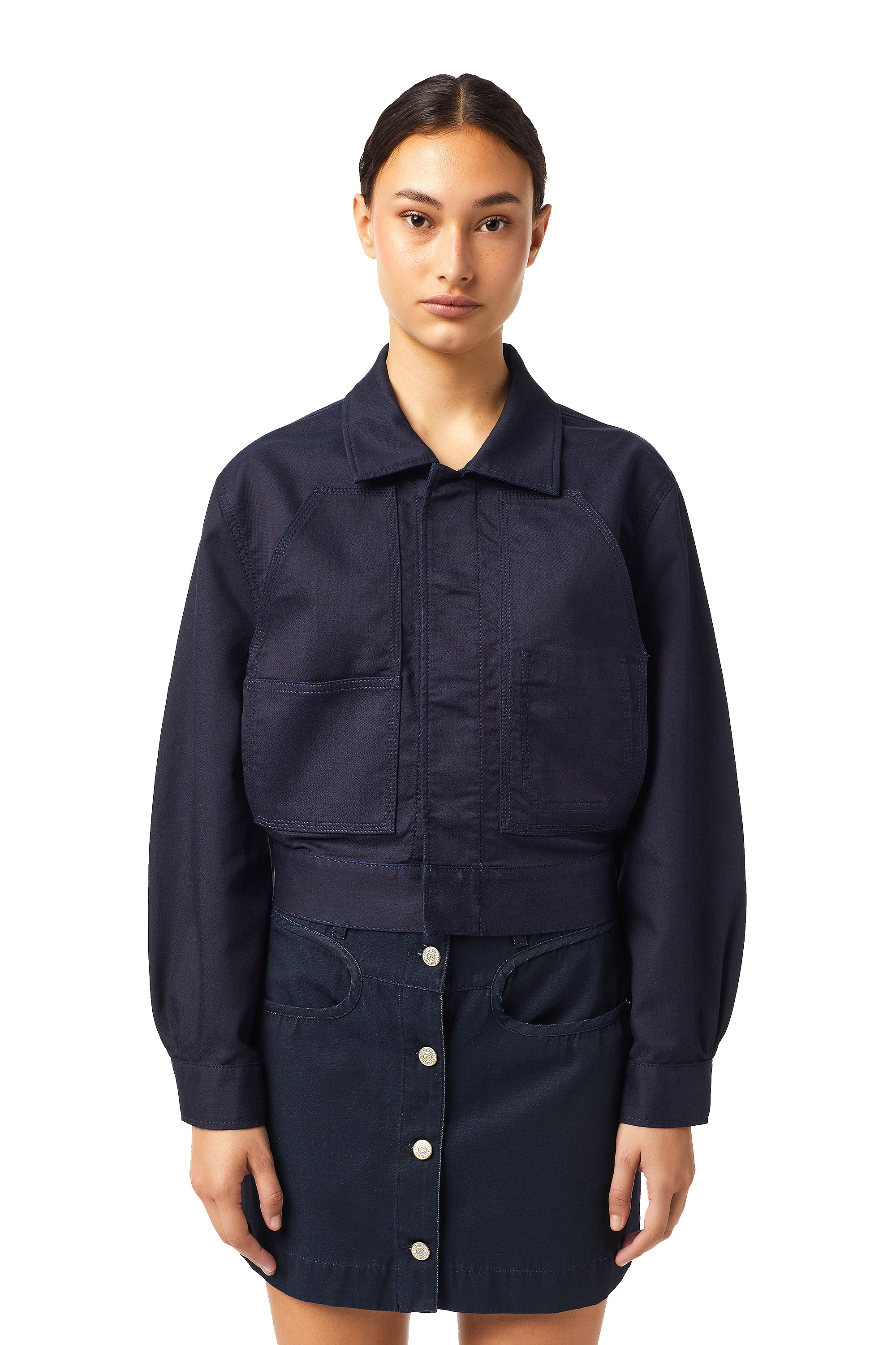 D-MERYL-SP JOGGJEANS, Bleu Foncé - Vestes en denim