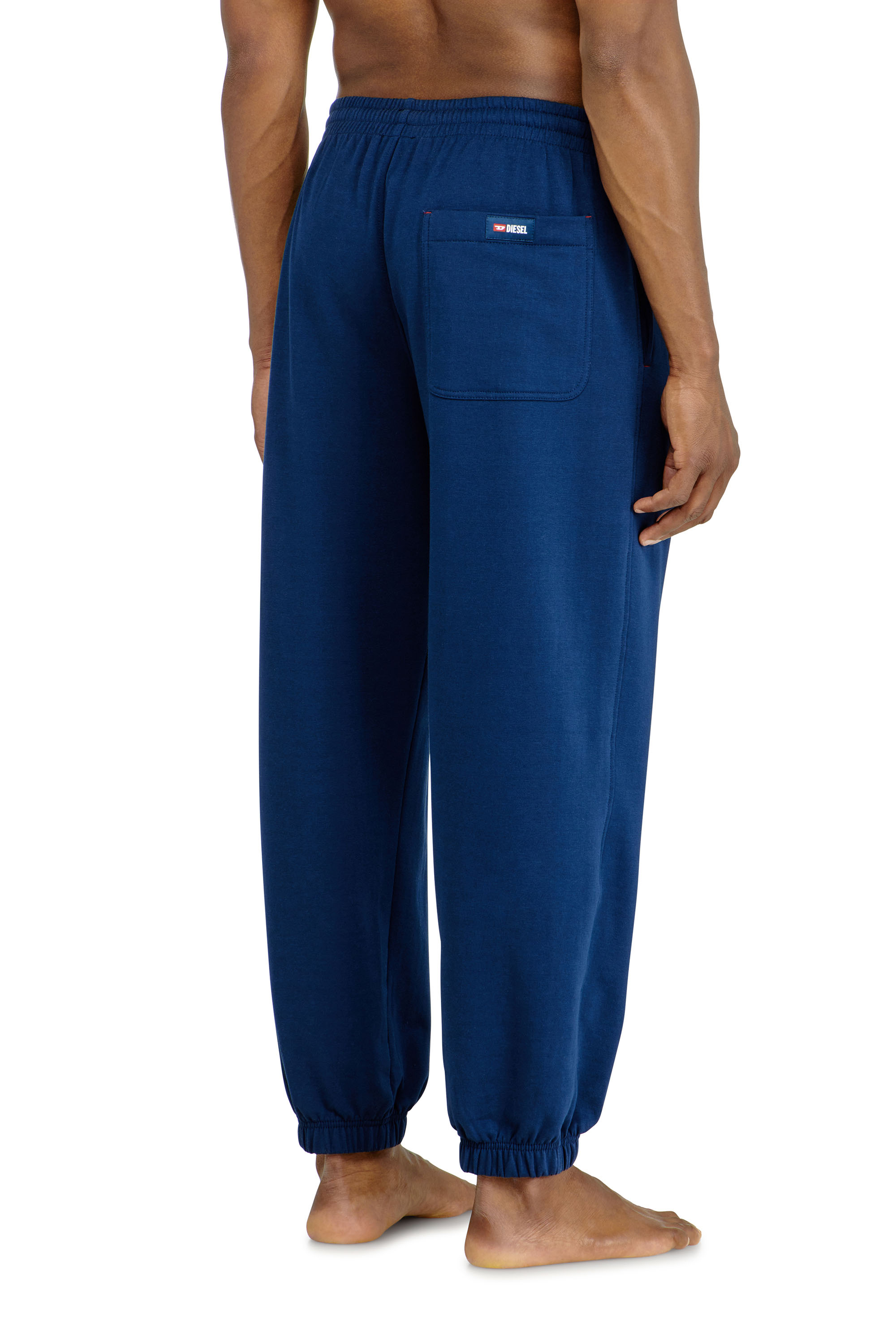 Diesel - LENNY-D-CORE, Pantalon de jogging en m&eacute;lange de coton gratt&eacute; Homme in Bleu - 2