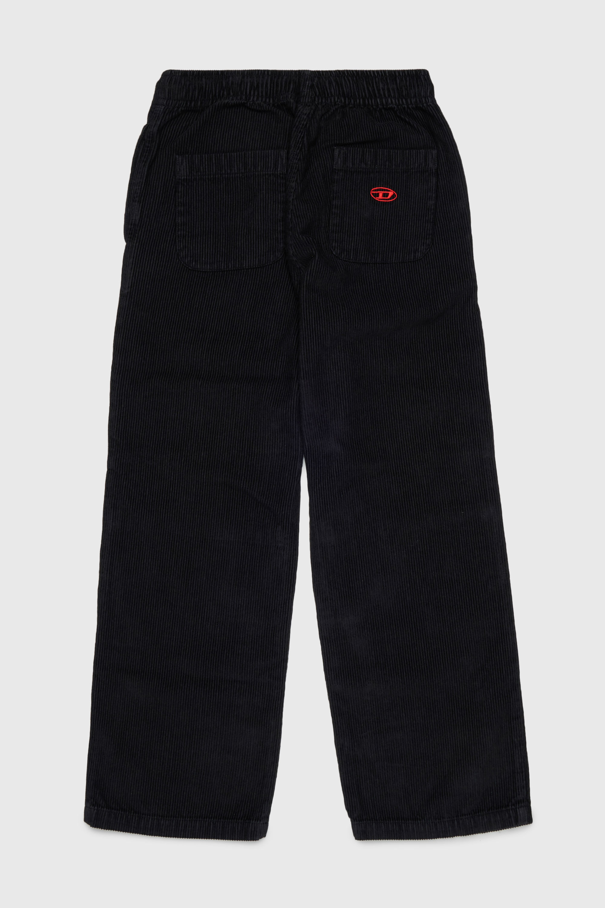 Diesel - PMILL, Pantalon en velours c&ocirc;tel&eacute; avec taille &agrave; coulisse Homme in Noir - 2