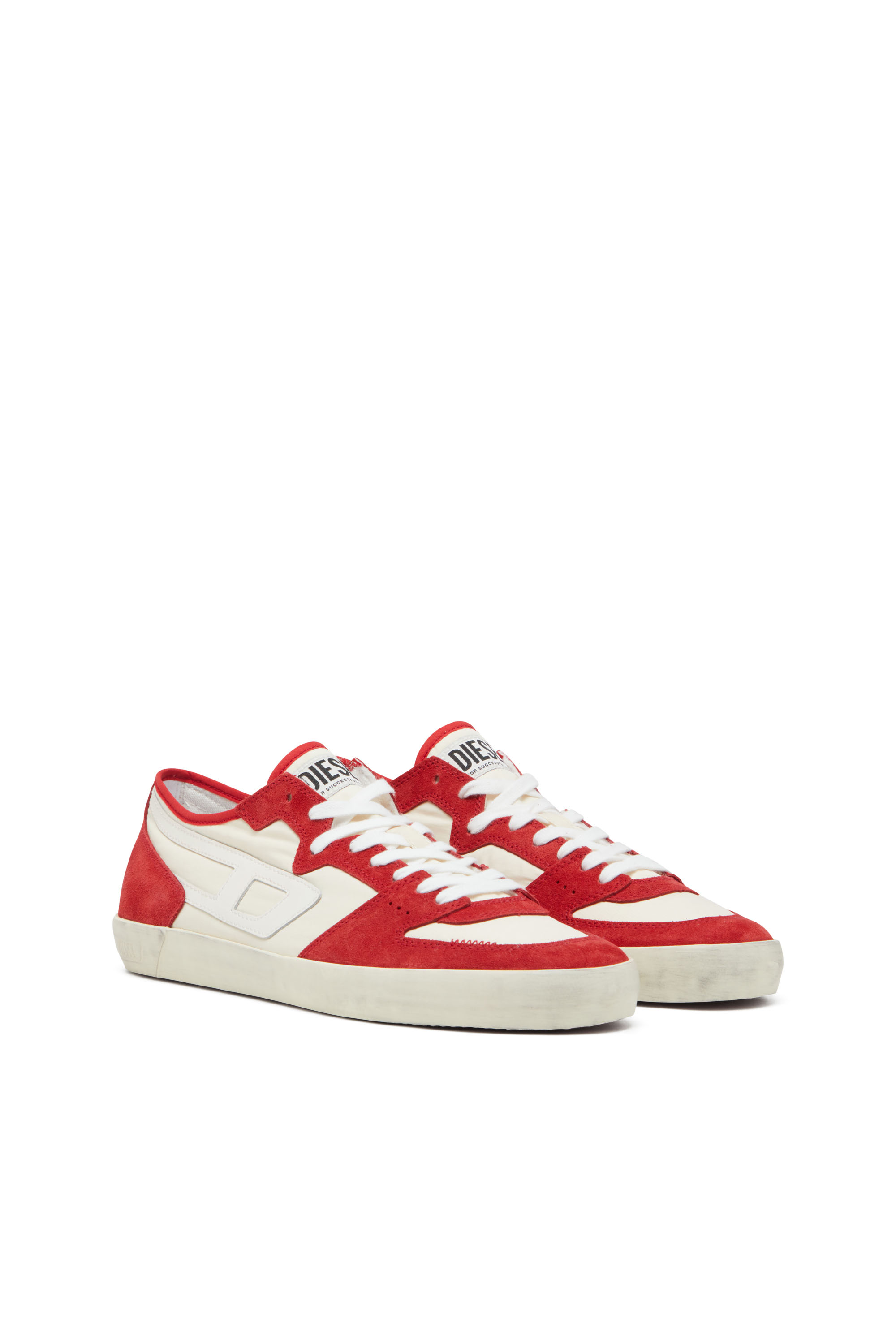 Diesel - S-LEROJI D-1 LOW, Sneakers en ripstop matelassé et cuir suédé Homme in Polychrome - 2