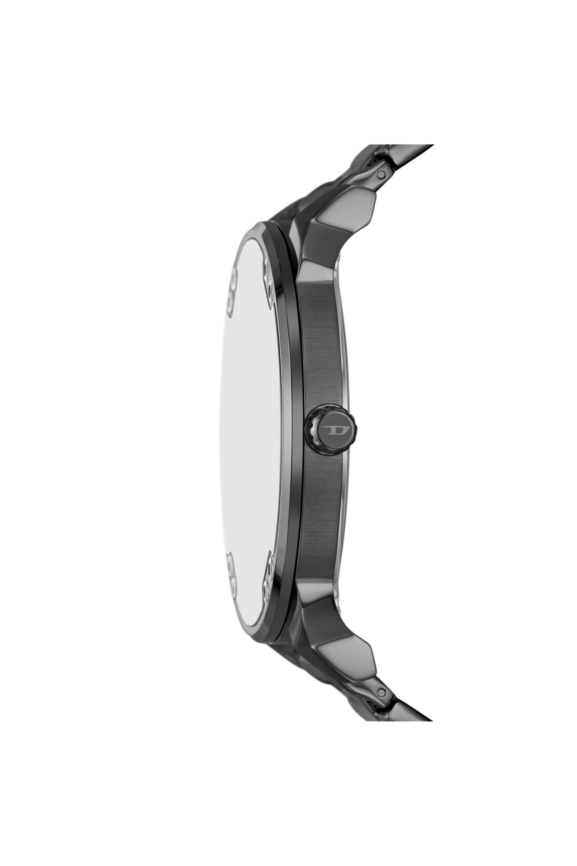 Diesel - DZ7488 WATCH, Herren Mr. Daddy Slim Uhr aus Edelstahl in Dunkelgrau - 3