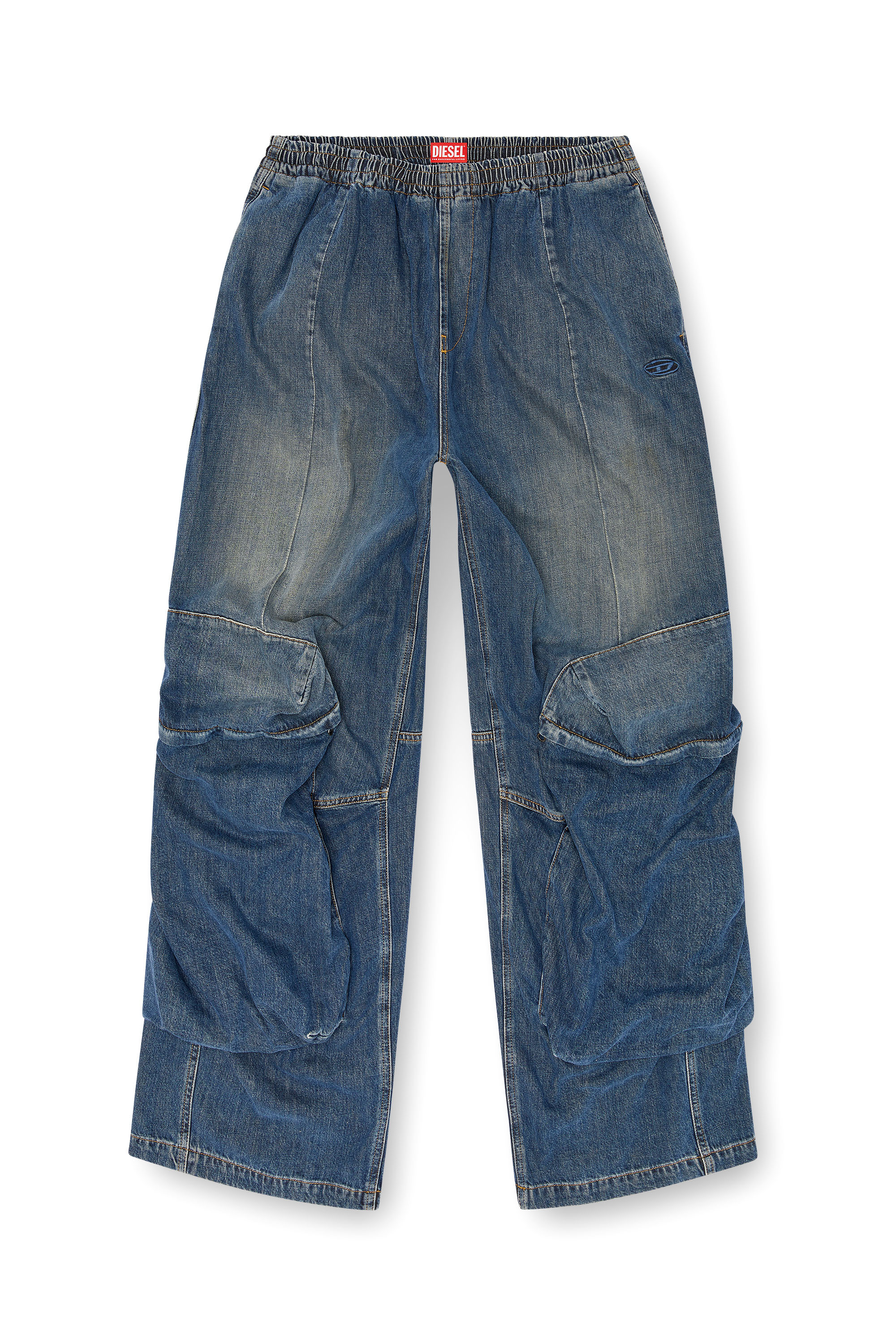 Diesel - Relaxed Jeans D-Para 09L14 Unisex, Blu medio - Image 7