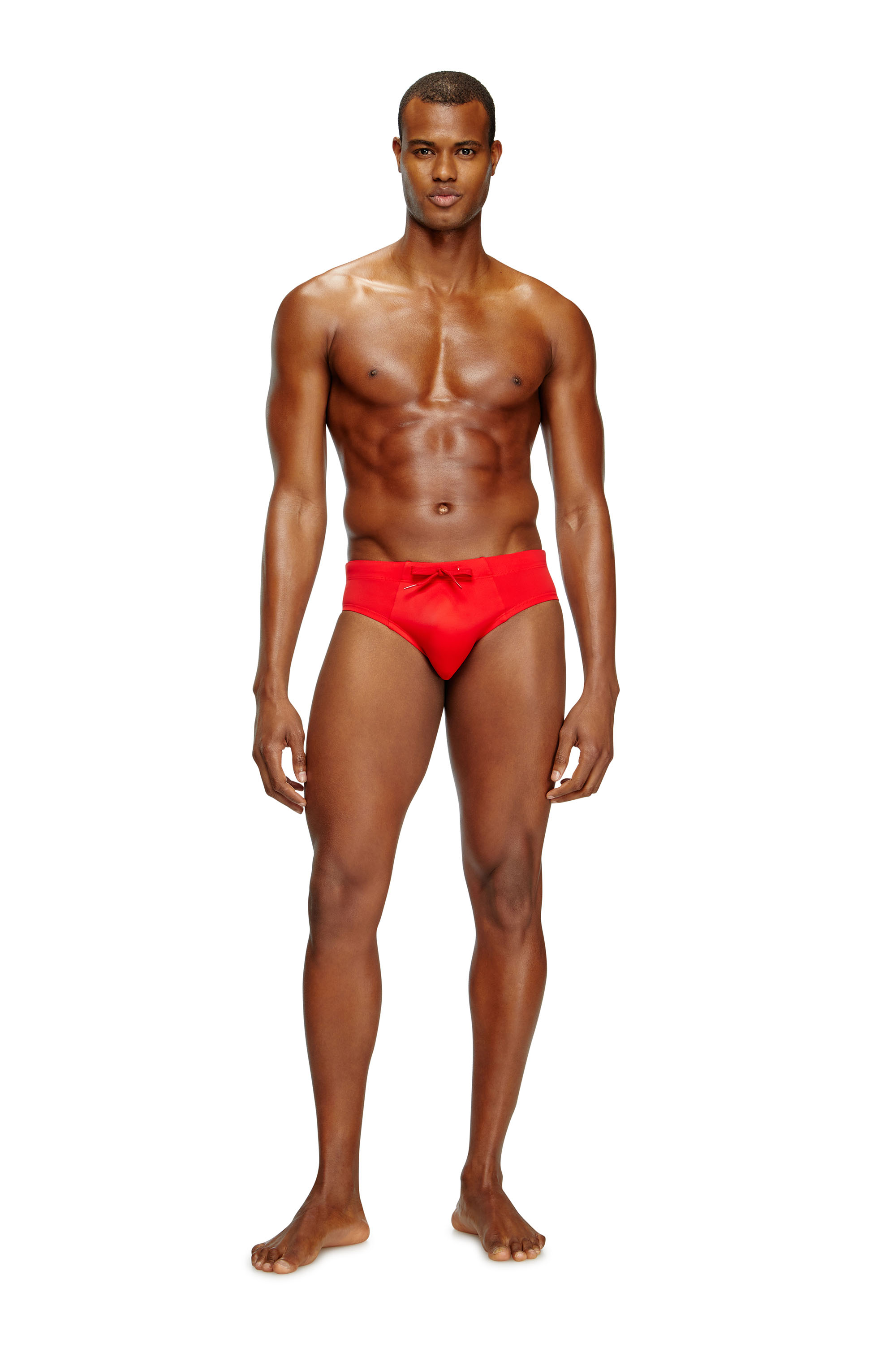 Diesel - ALFIE-D-CORE, Slip da mare con logo sul retro Uomo in Rosso - 2