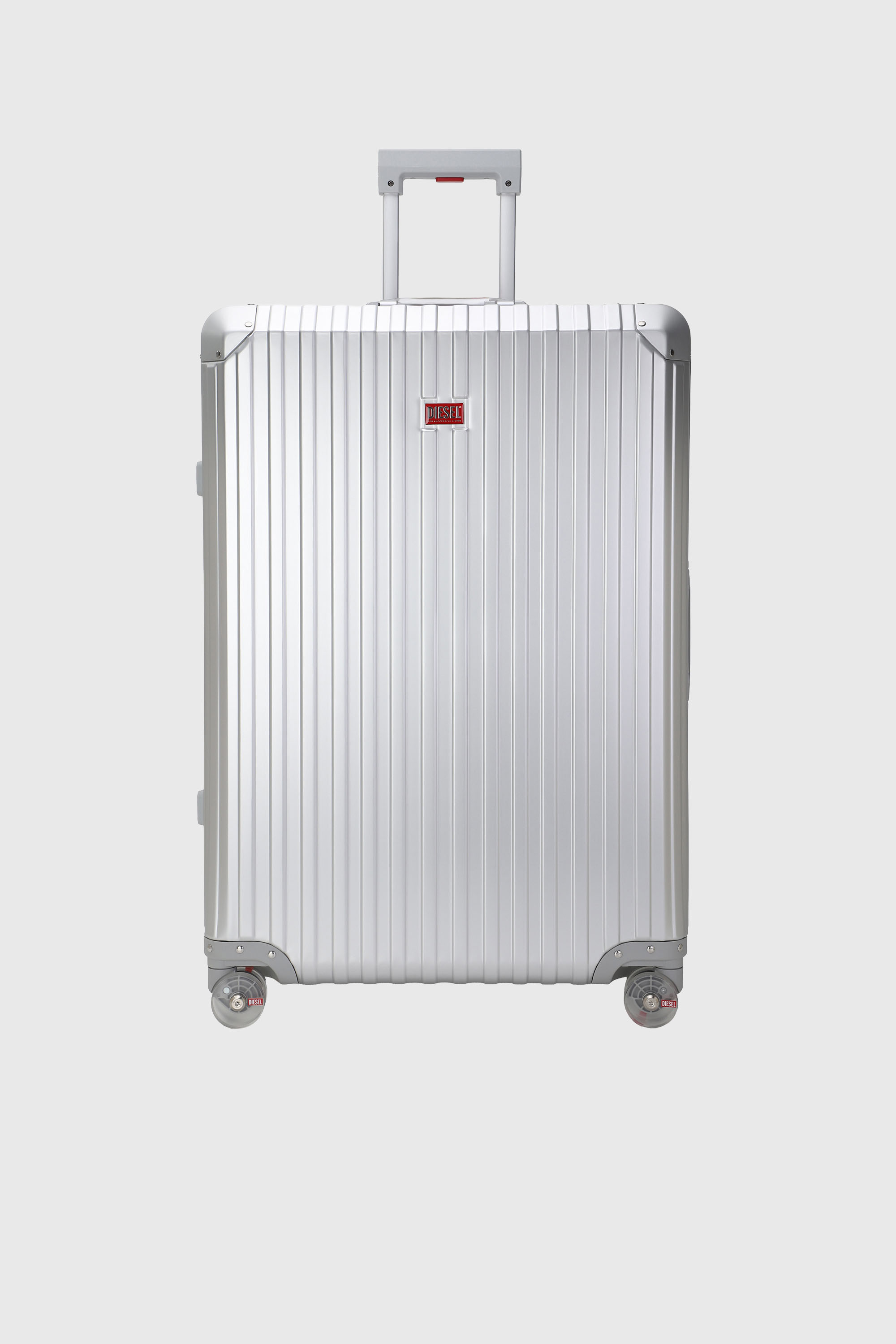 Diesel - DIESEL ALUMINUM TROLLEY- DSL002, Valigia in alluminio taglia L Unisex in Argento - 1