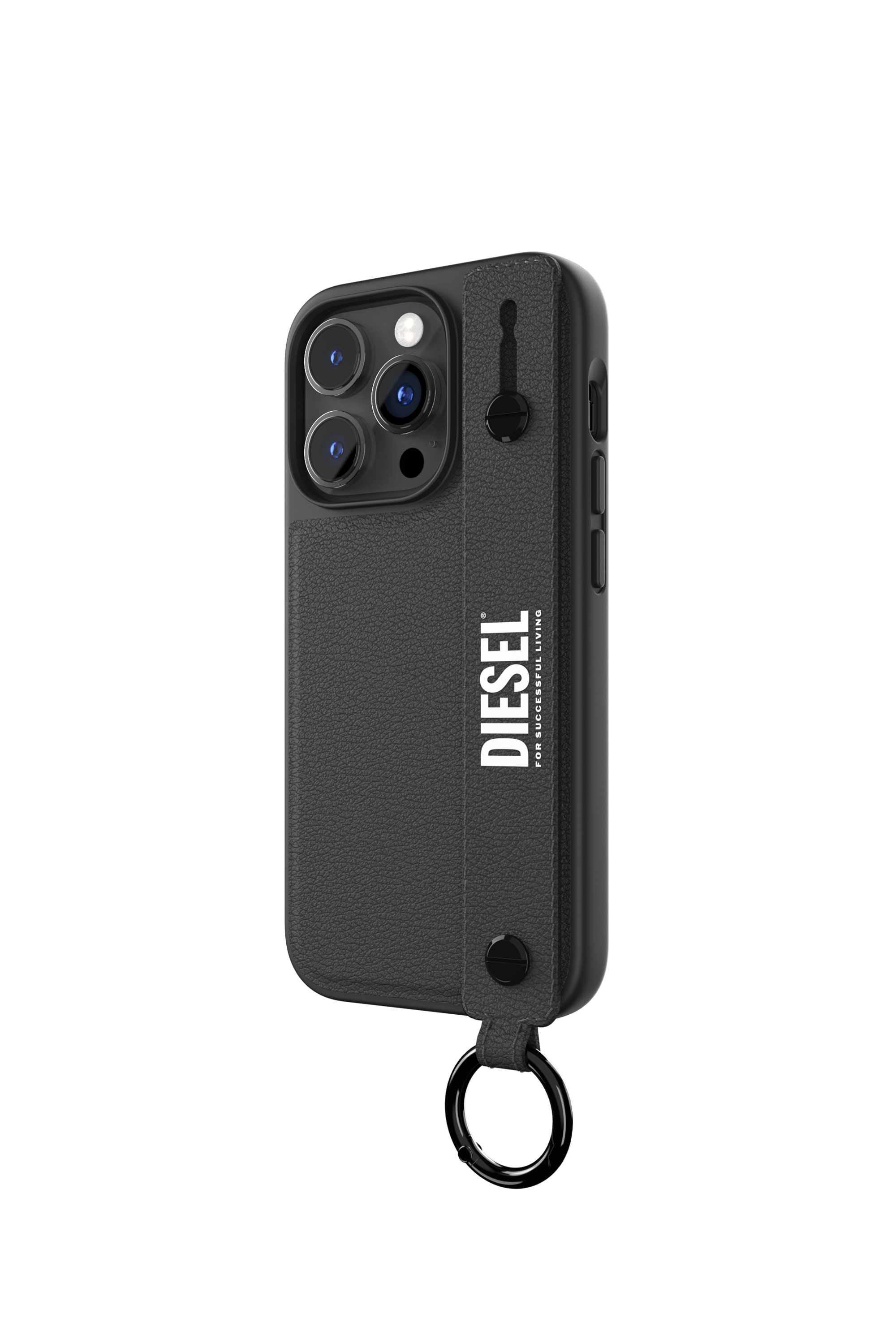 Diesel - 50284 MOULDED CASE, Coque avec bande rétractable pur iPhone 14 Pro Mixte in Noir - 2