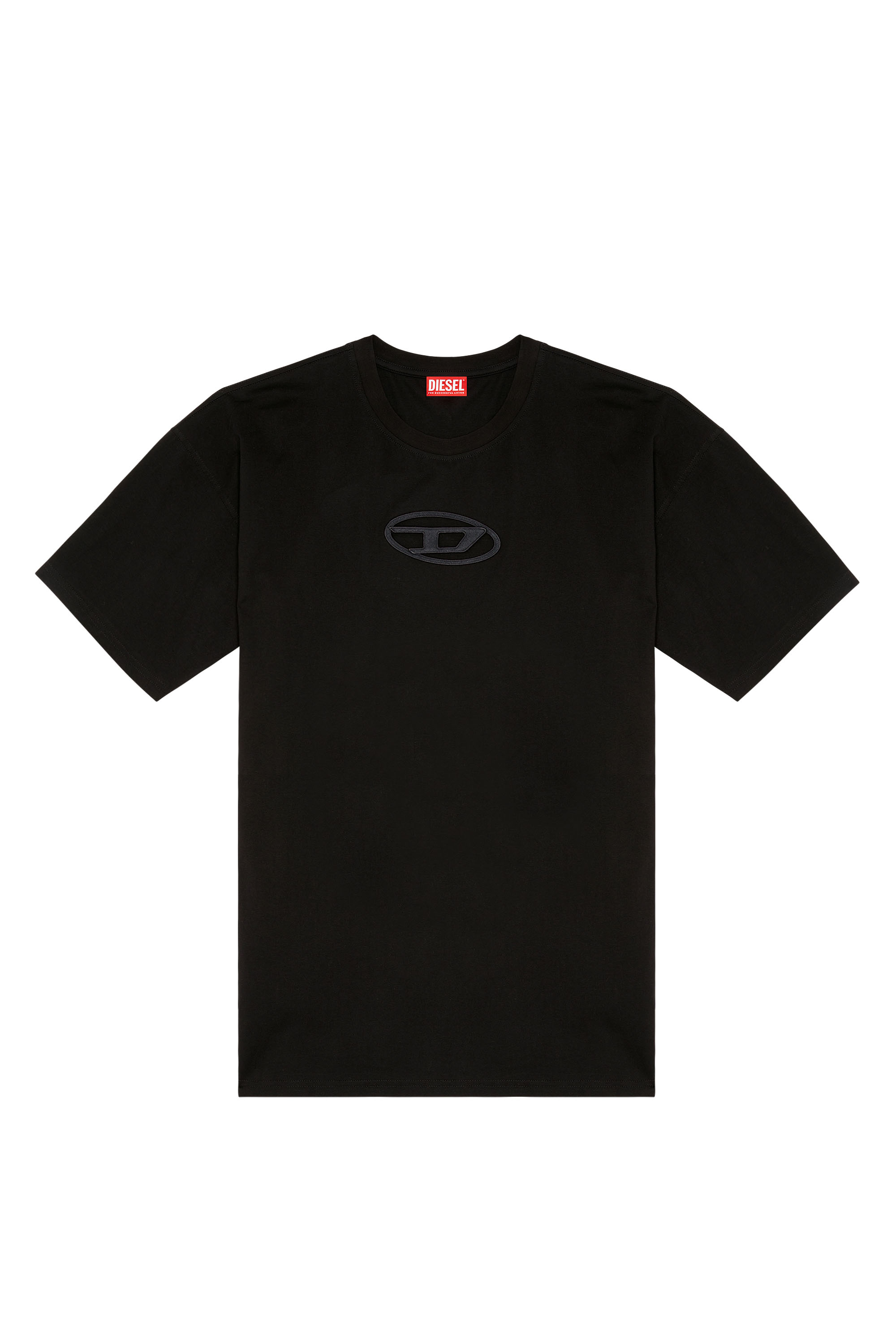 Diesel - T-BOXT-OD, Mixte T-shirt avec Oval D brodé in Noir - Image 6