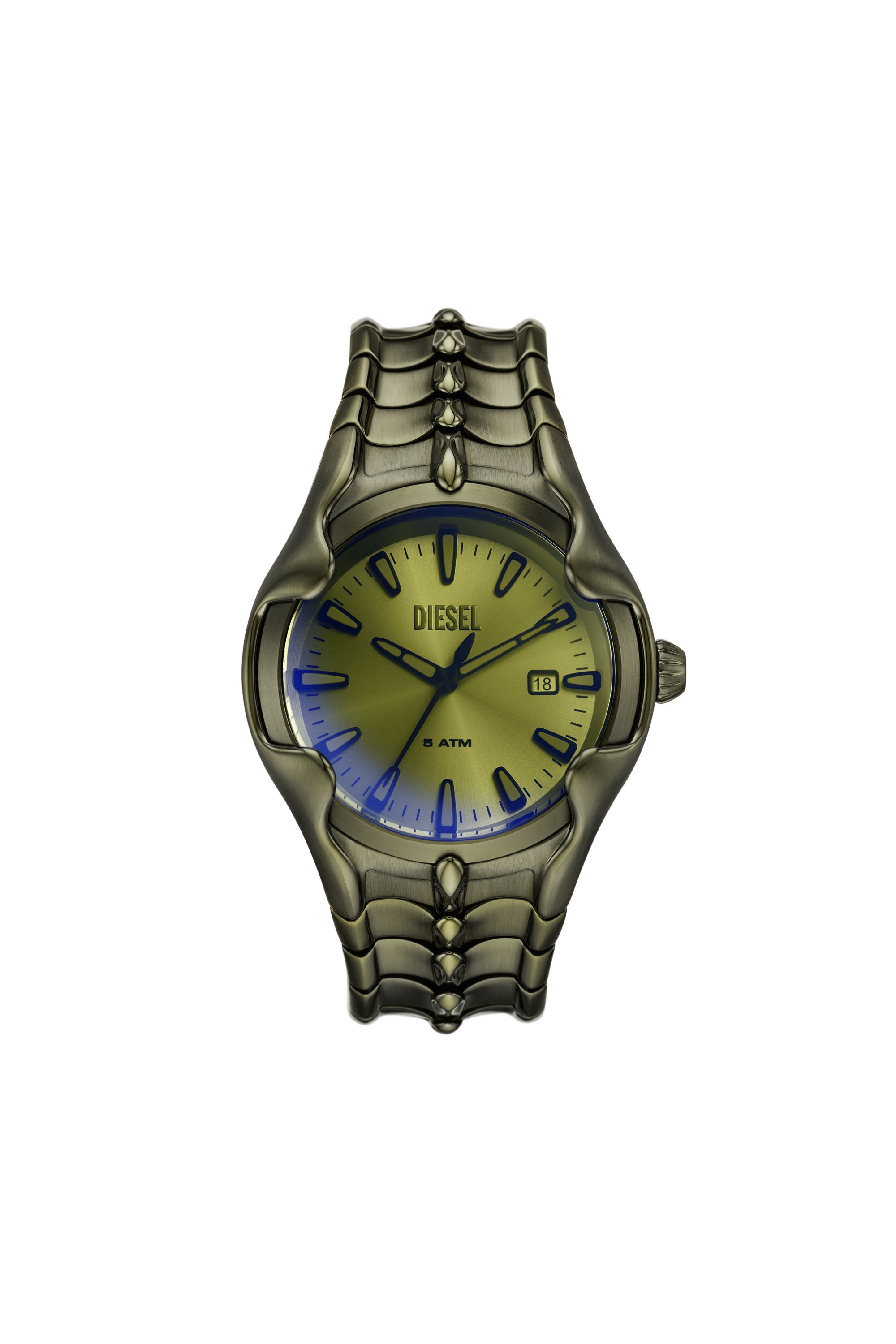 Diesel - DZ2221 WATCH, Montre Vert à trois aiguilles en acier inoxydable vert Homme in Vert - 1