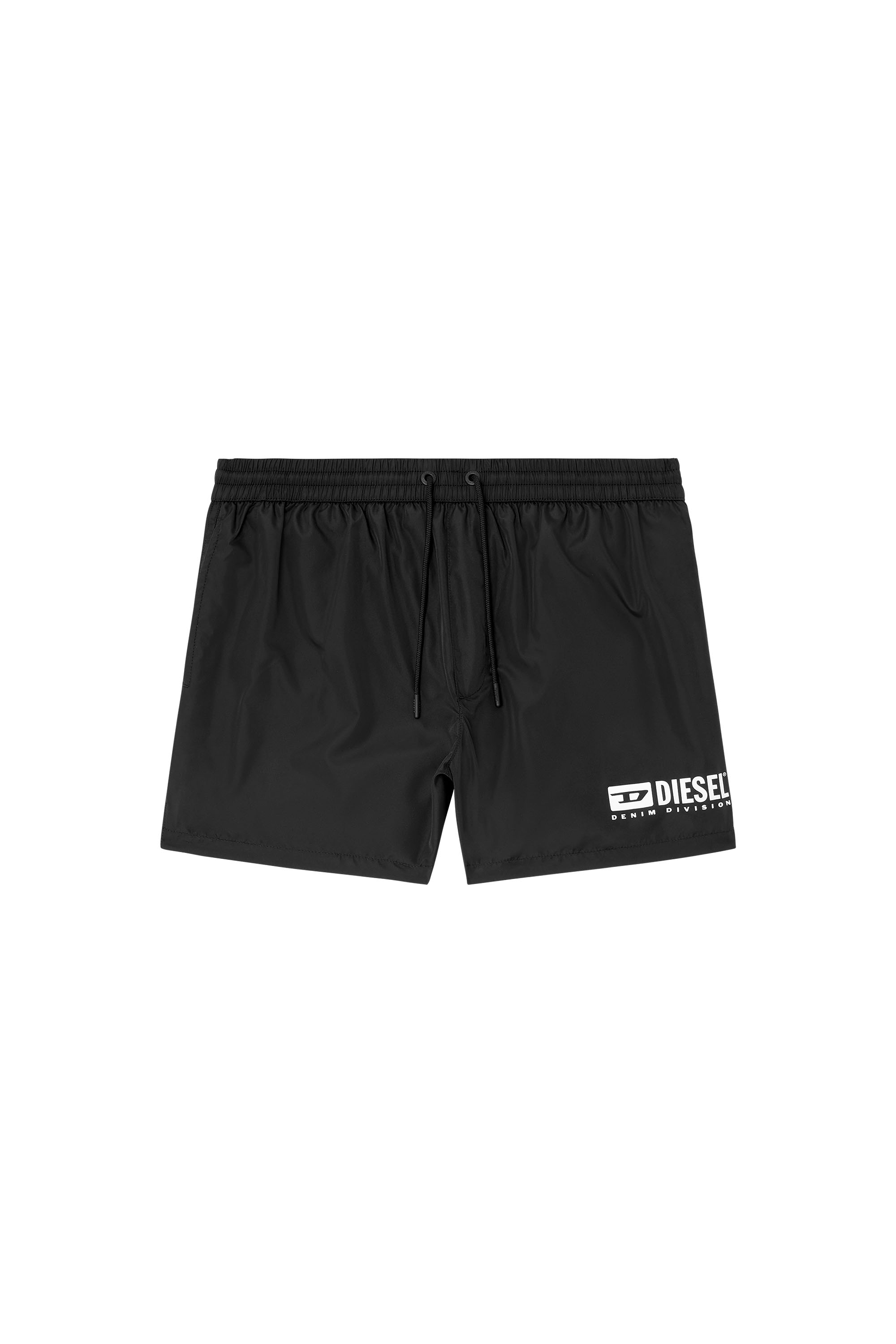 Diesel - KEN-37-D-BOX, Short de bain mi-long avec imprimé logo Homme in Noir - 4