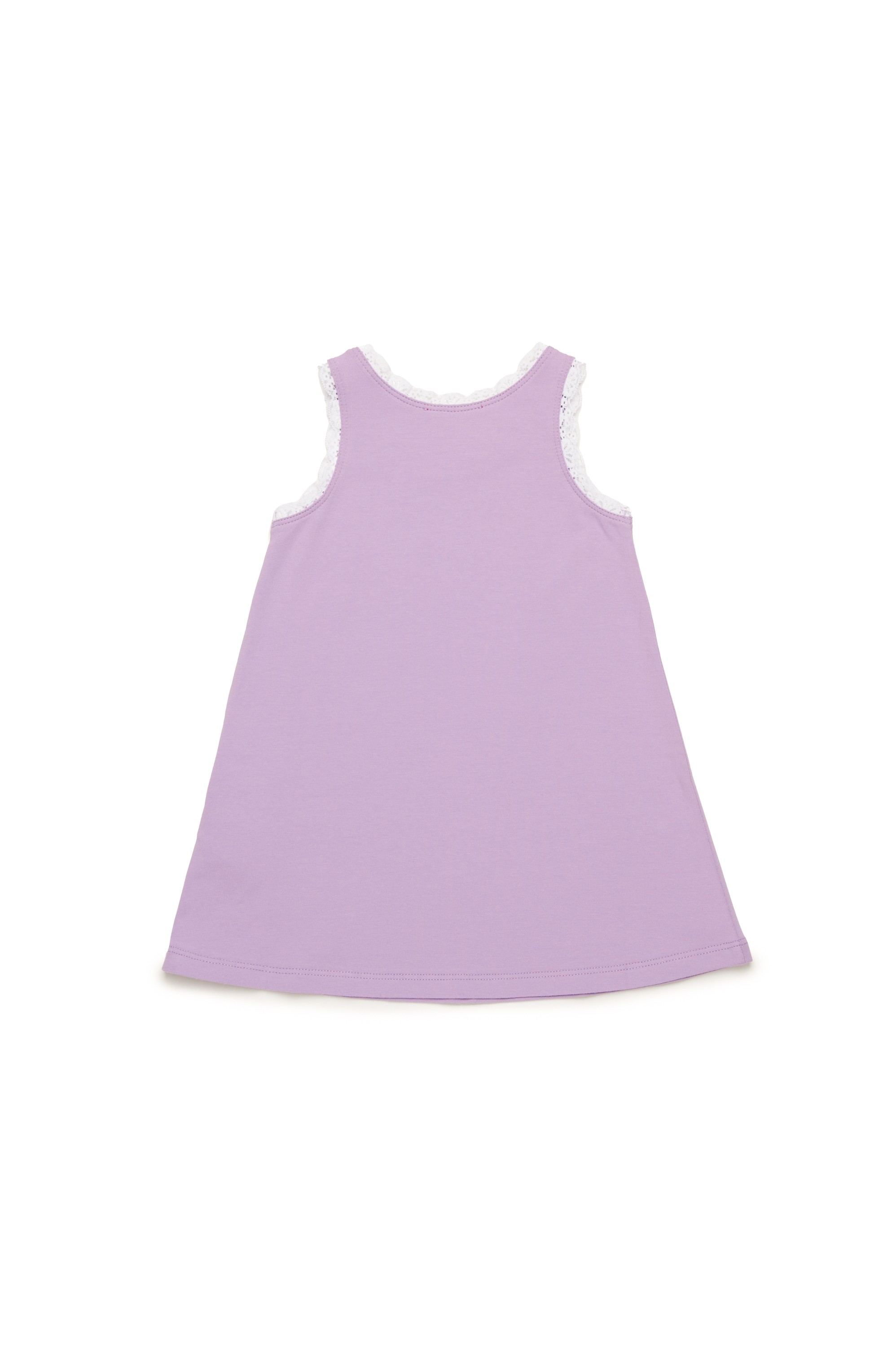 Diesel - DLACEB, Robe avec finitions en dentelle et imprimé lunettes de soleil Femme in Violet - 2