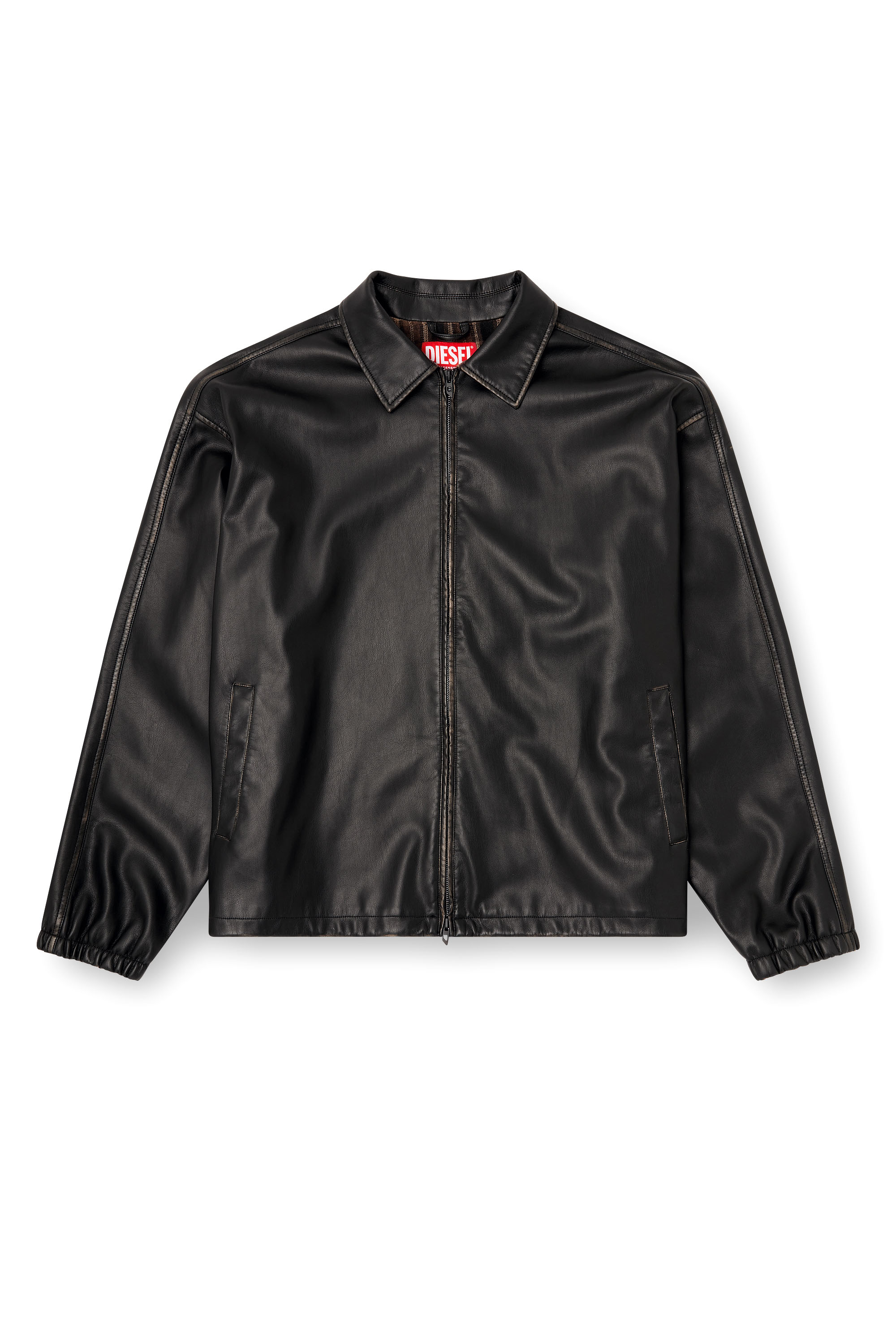 Diesel - J-AKE, Giacca in tessuto tecnico distressed Unisex in Nero - 4