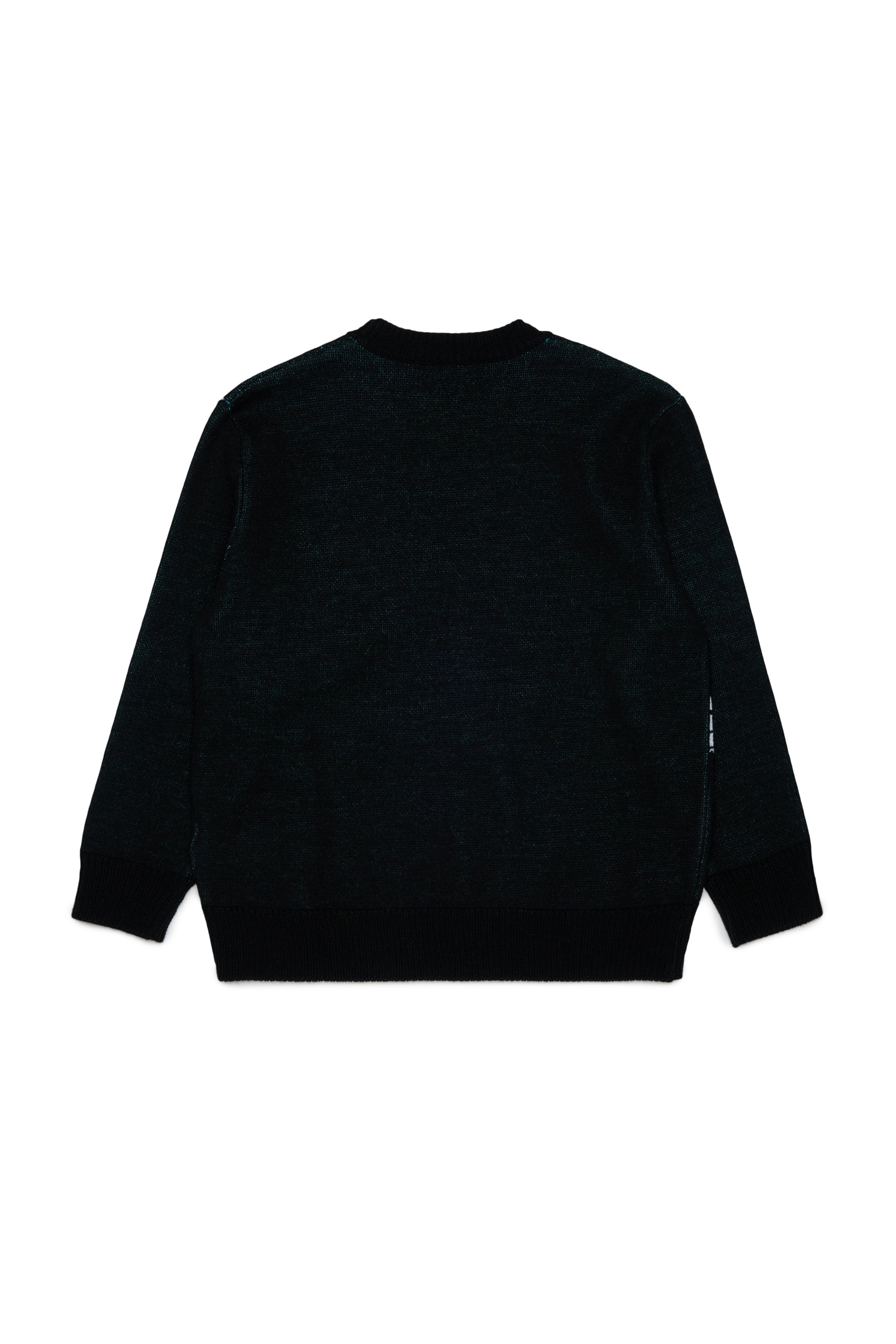 Diesel - KHILES OVER, Unisex's Wool-blend jumper with mountain motif in Black - 2