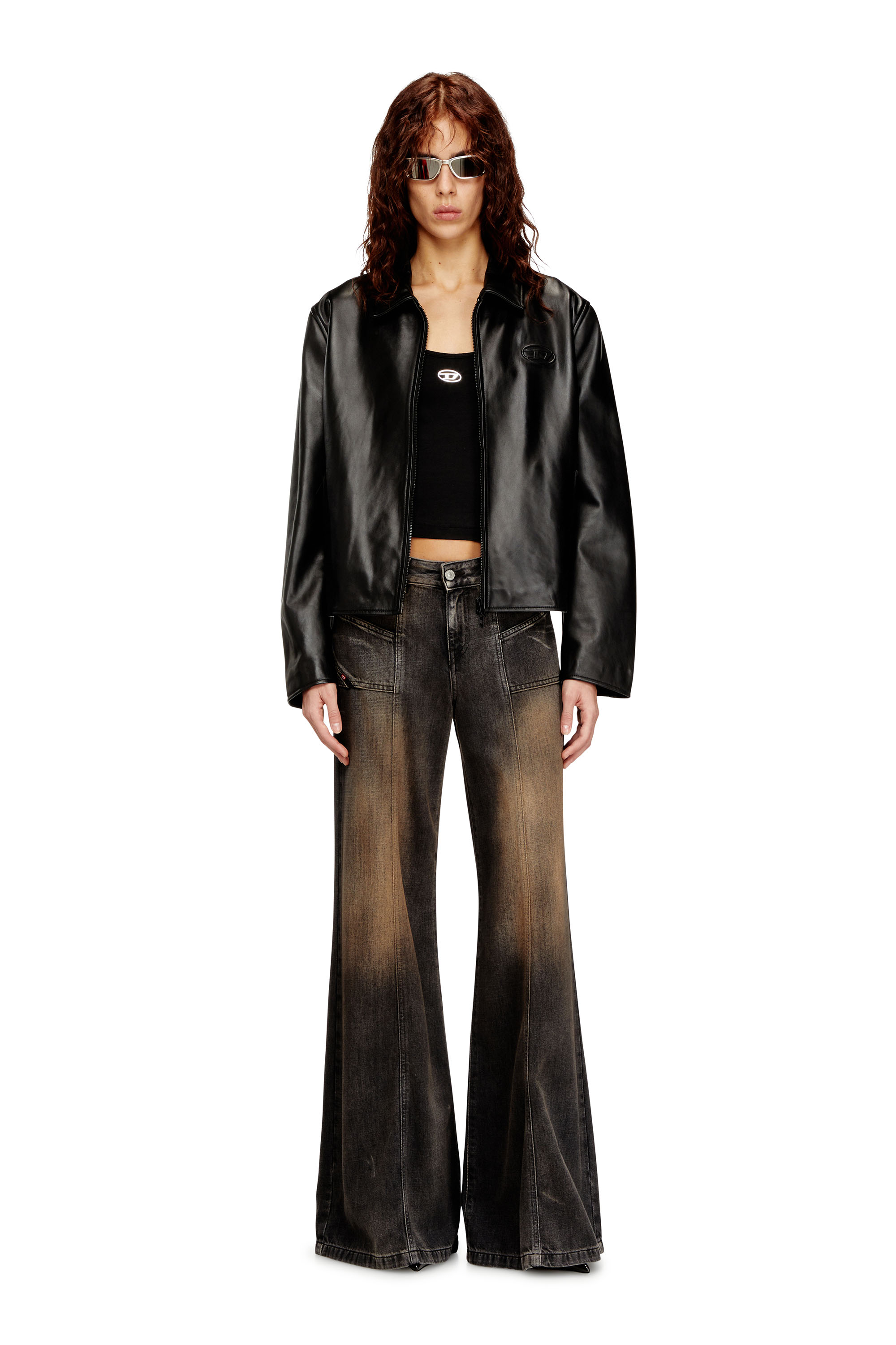 Diesel - Flare Jeans D-Akii 068TX Femme, Noir/Gris foncé - Image 2