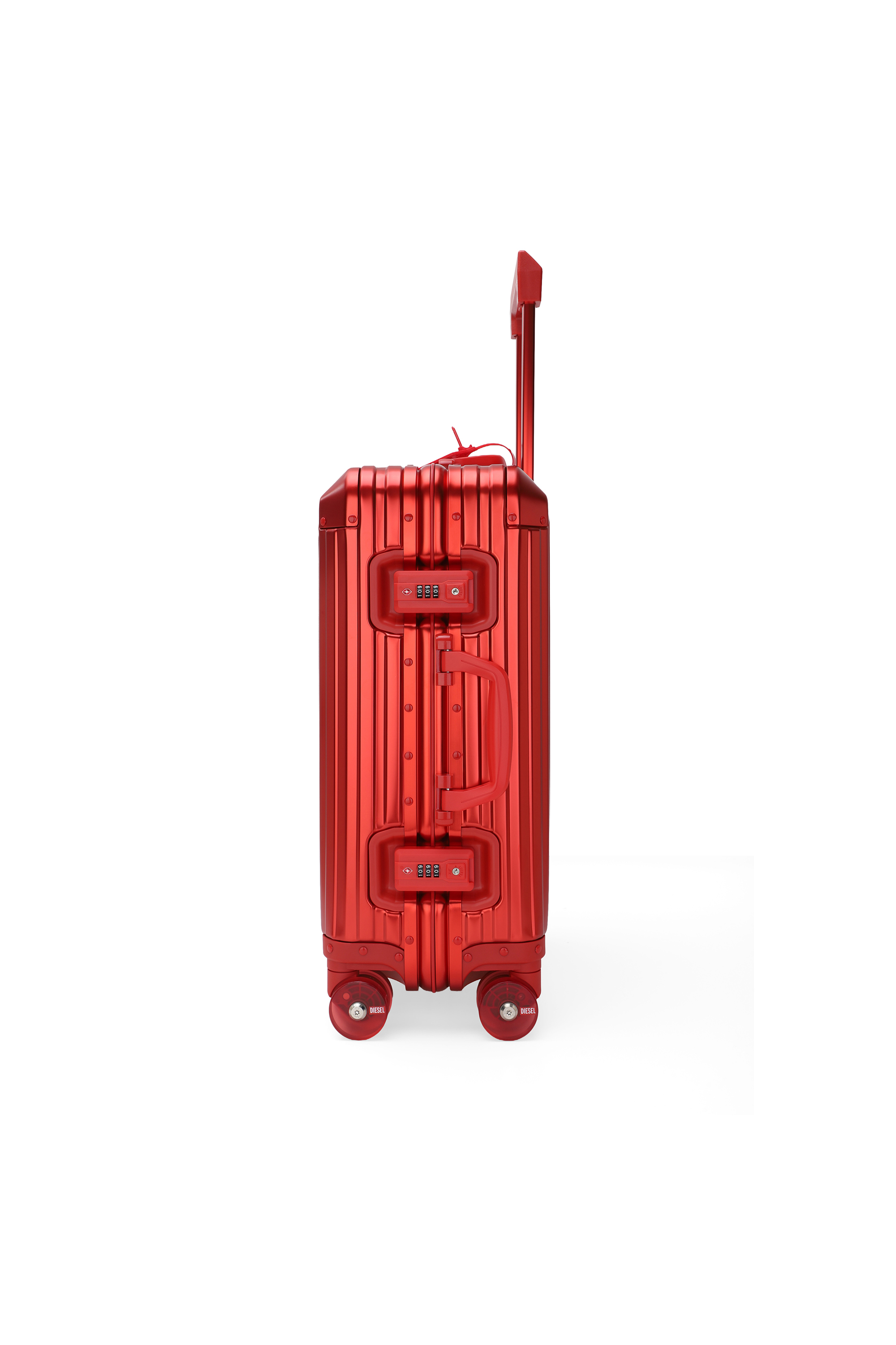 Diesel - DIESEL ALUMINUM TROLLEY- DSL002, Valise en aluminium taille S Mixte in Rouge - 4