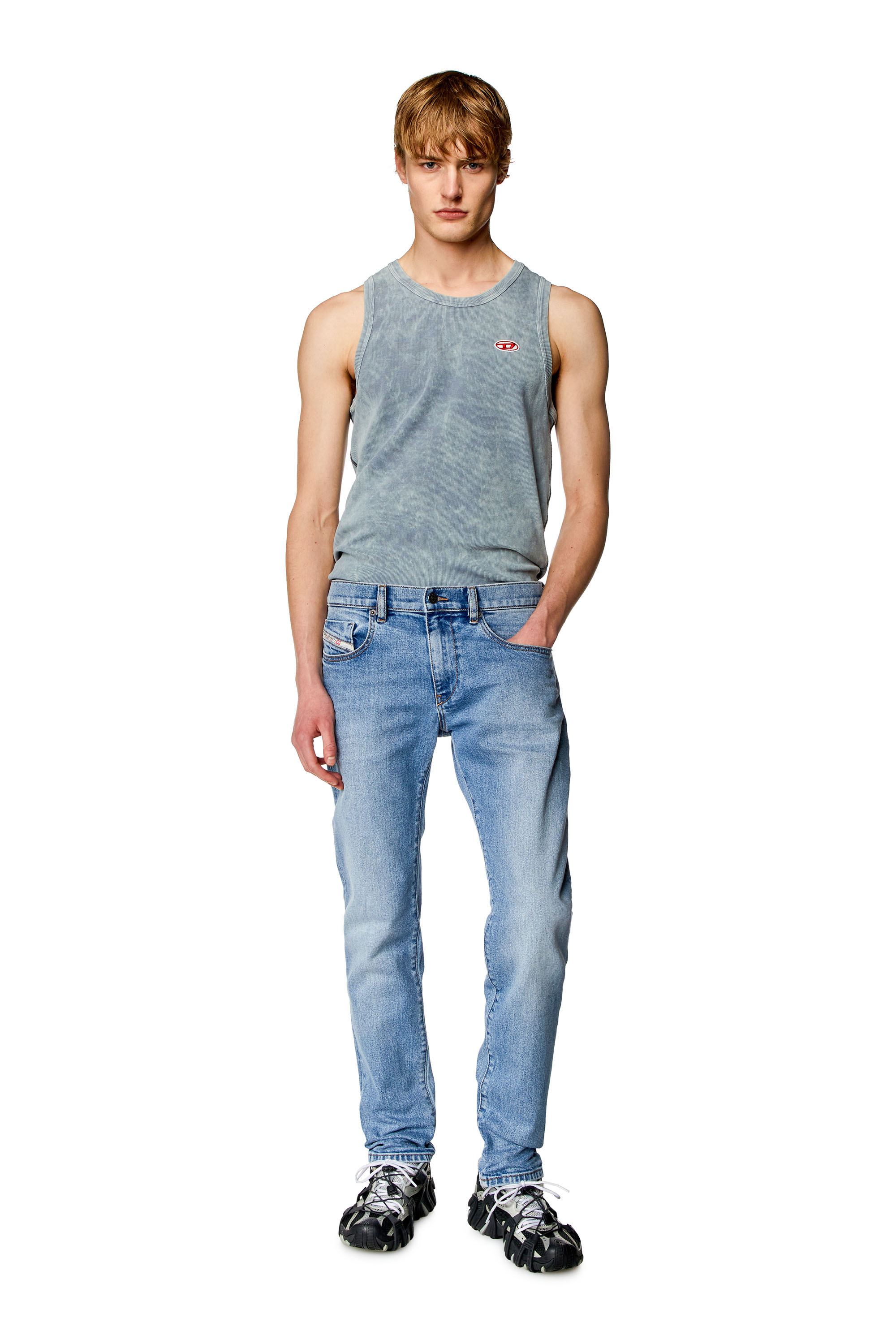 Diesel - Slim Jeans 2019 D-Strukt 0CLAF, Hellblau - Image 1