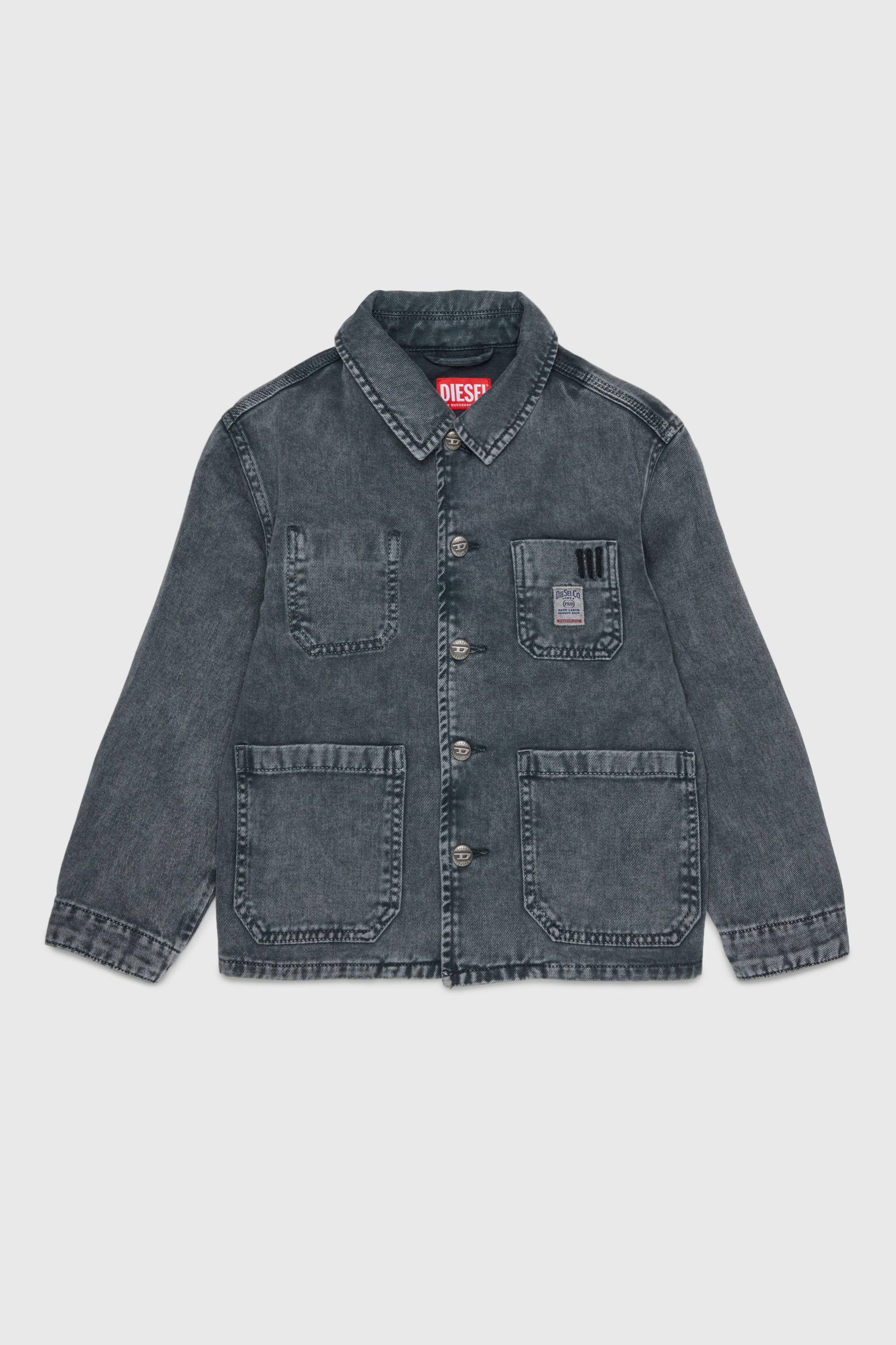 Diesel - JSTACK, Veste-chemise style workwear Homme in Gris - 1