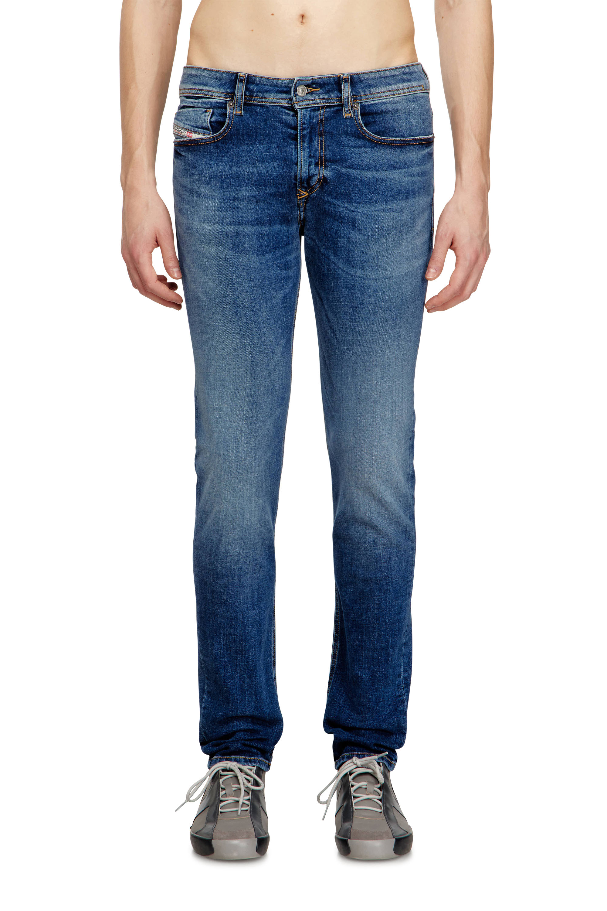 Diesel - Skinny Jeans 1979 Sleenker 09J33 Uomo, Blu medio - Image 1