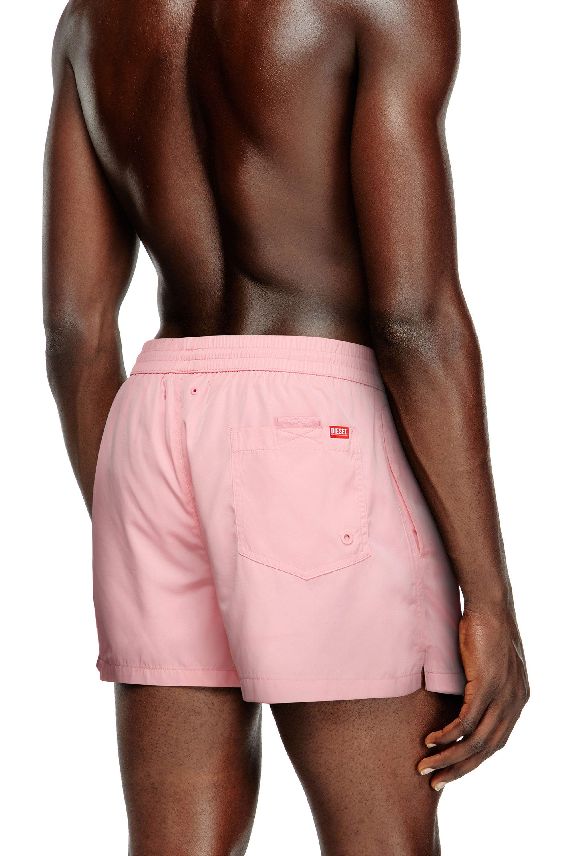 Diesel - MARIO-34-D-CORE, Herren Badeshorts mit Logo-Print in Rosa - 3