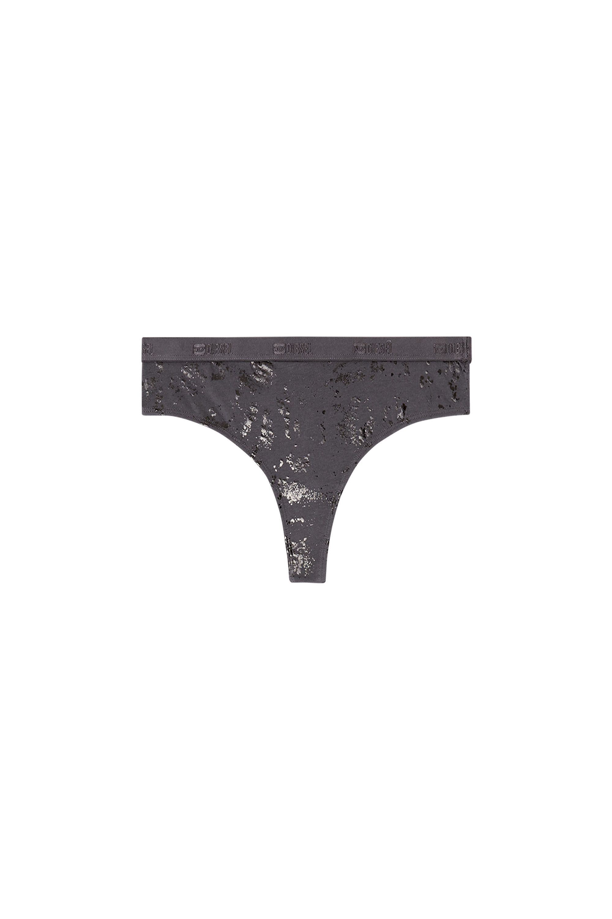 Diesel - STARS-GFT, String en coton stretch effet métallisé Femme in ToBeDefined - 2