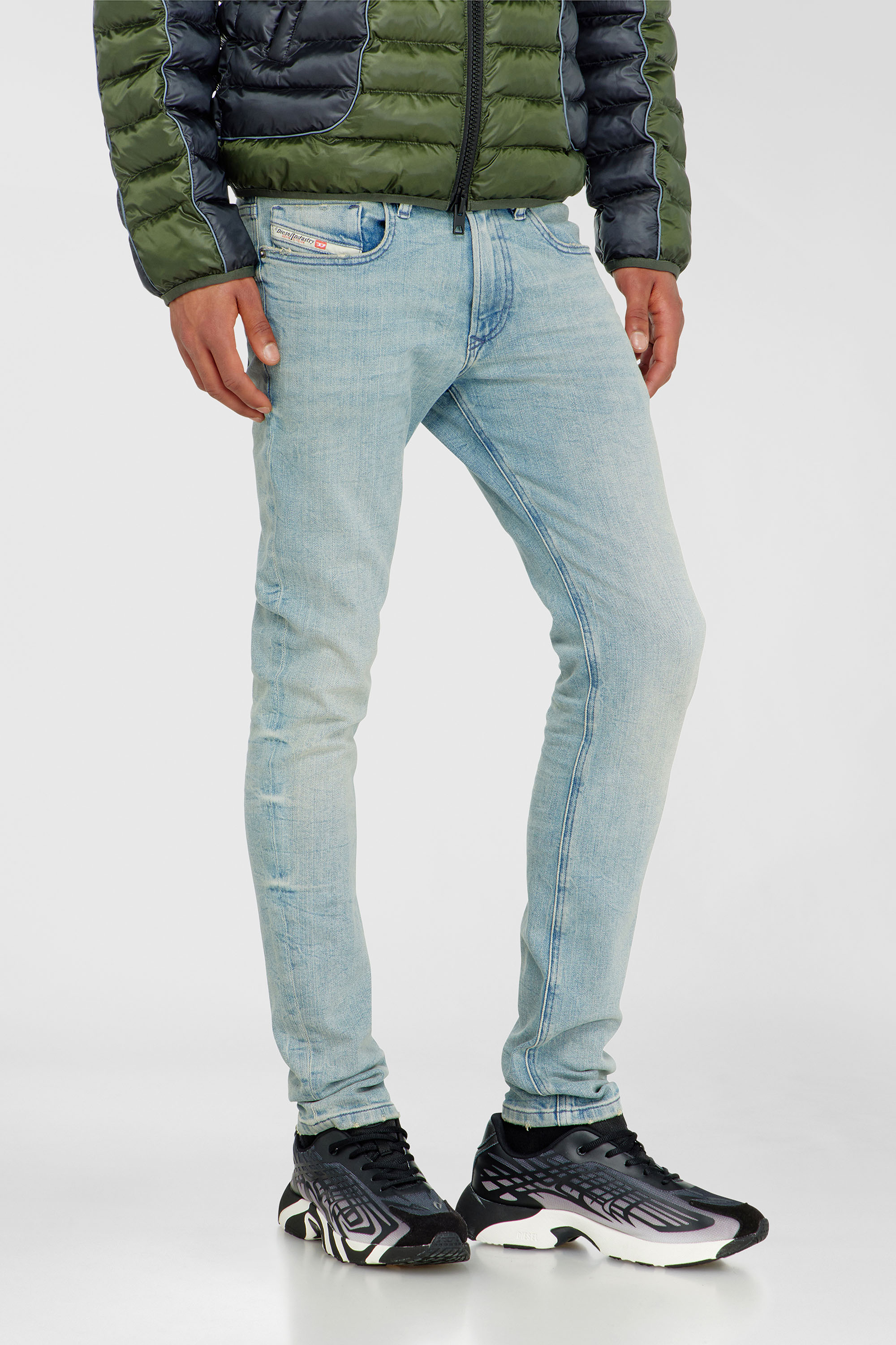 Diesel - Skinny Jeans 1979 Sleenker 0KBBF Uomo, Blu Chiaro - Image 7