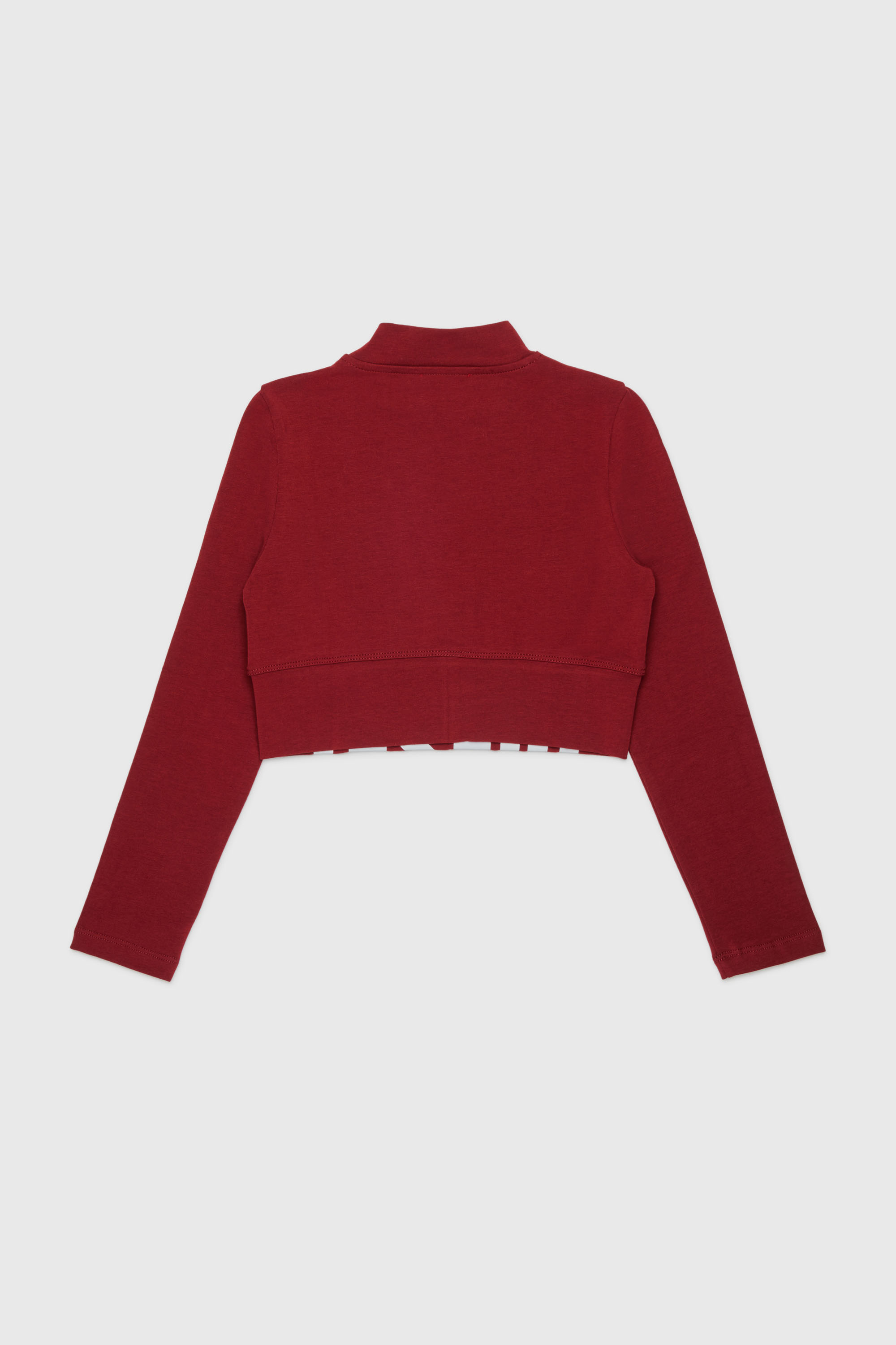 Diesel - TCEFILS, Crop top avec logo d&eacute;coup&eacute; Femme in Rouge - 2