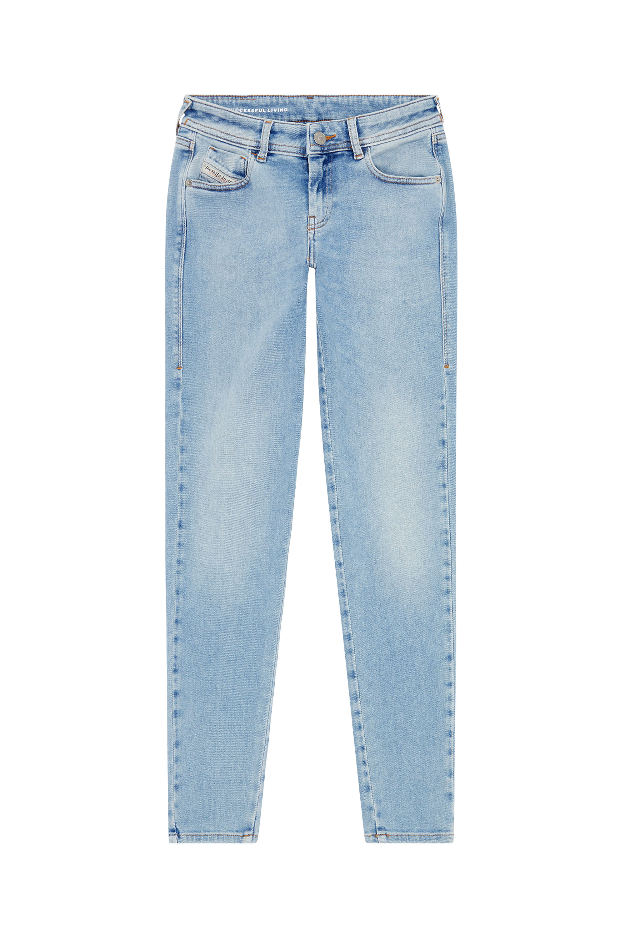 Diesel - 2018 SLANDY-LOW 09F87 Super skinny Jeans, Bleu Clair - Image 5