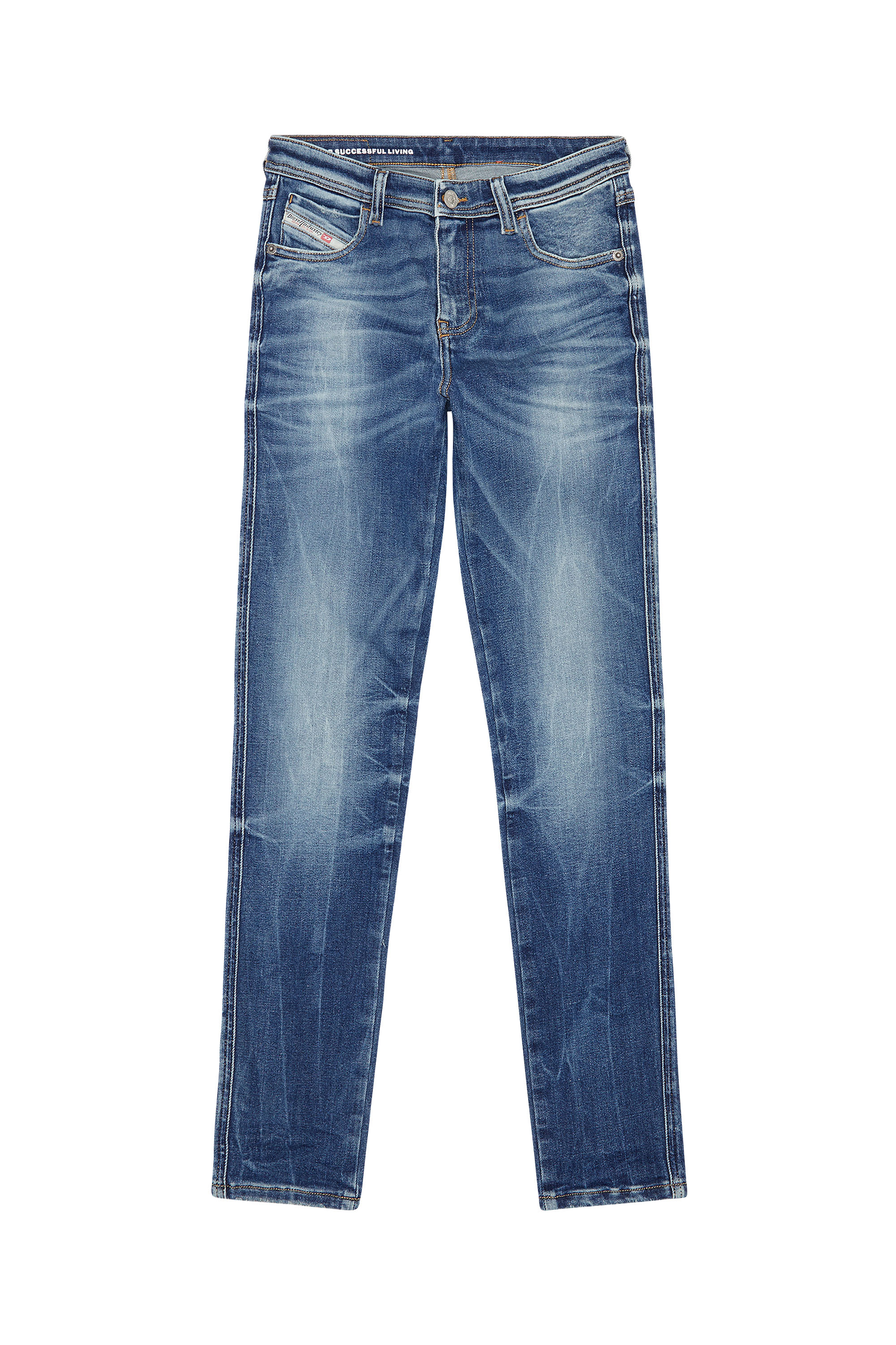 Diesel - Skinny Jeans 2015 Babhila 09G30, Bleu moyen - Image 5