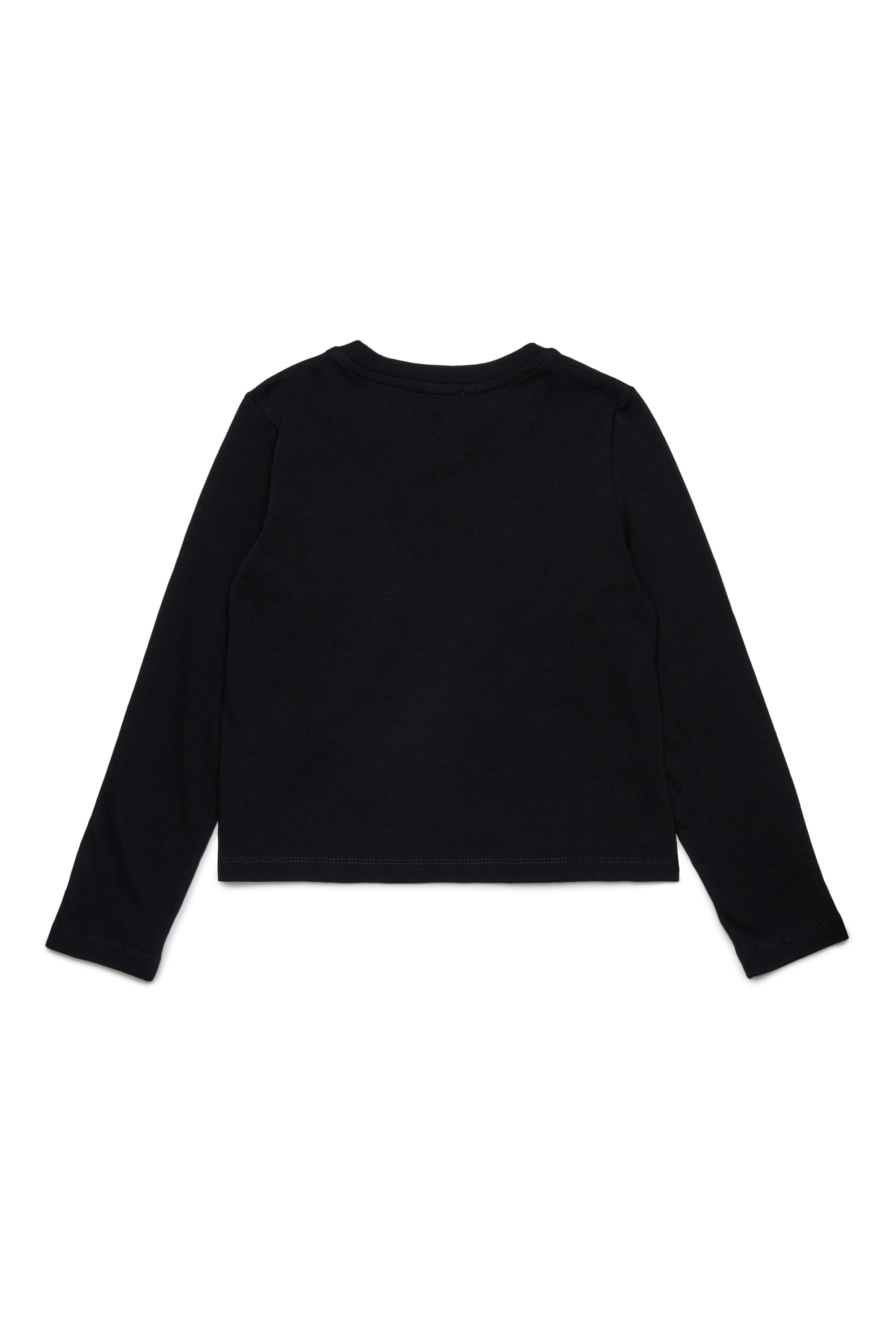 Diesel - TIVALSYLS, T-shirt in cotone con logo ricamato Donna in Nero - 2