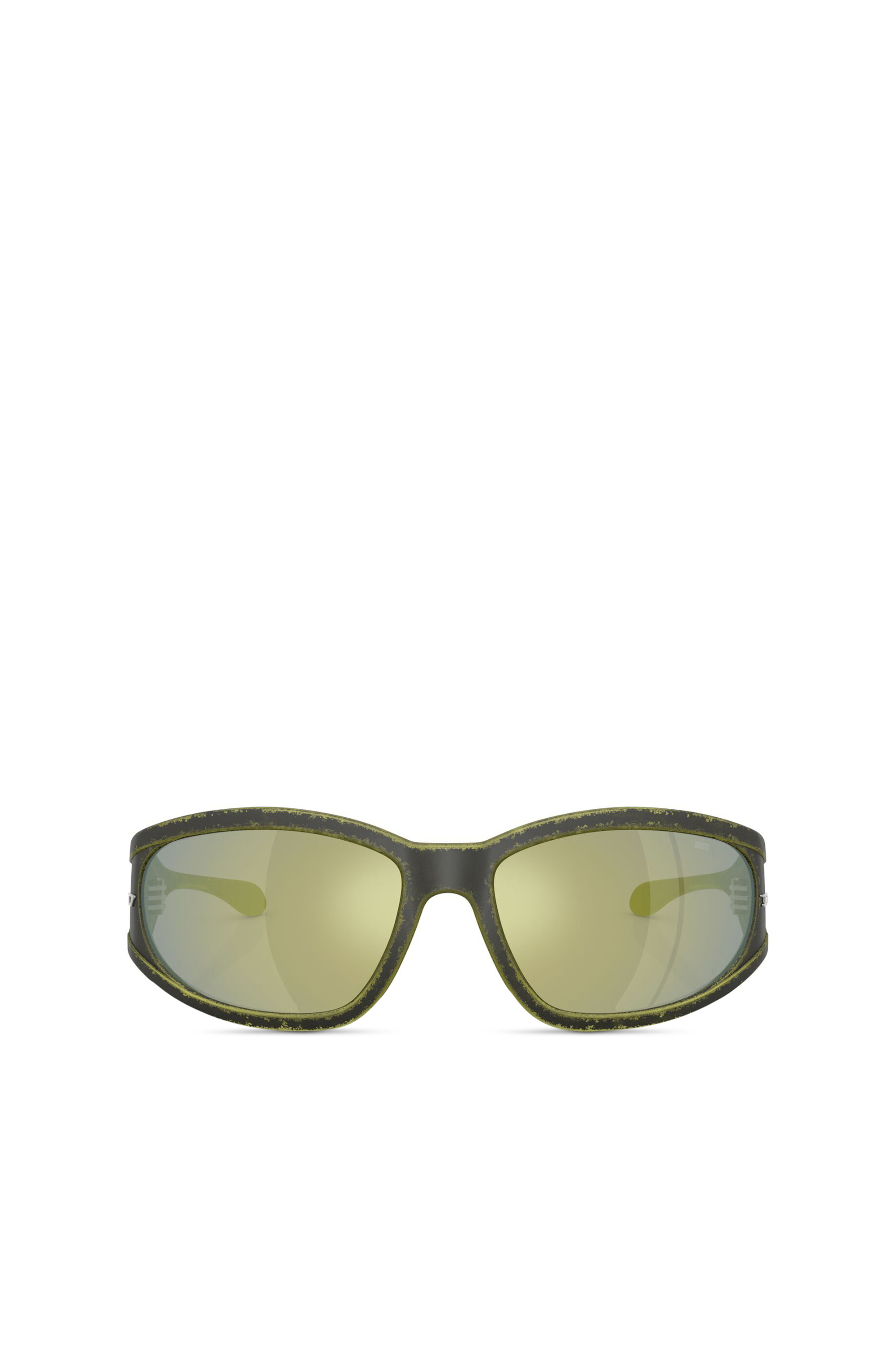 Diesel - 0DL3002, Lunettes de soleil rectangulaires en acétate Mixte in Vert - 1