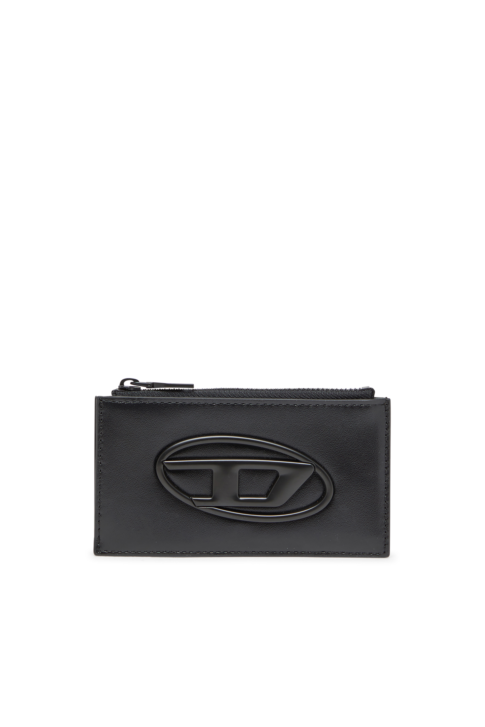 Diesel - HOLI-D CARD HOLDER III, Herren Kartenetui aus Leder in Schwarz - 1