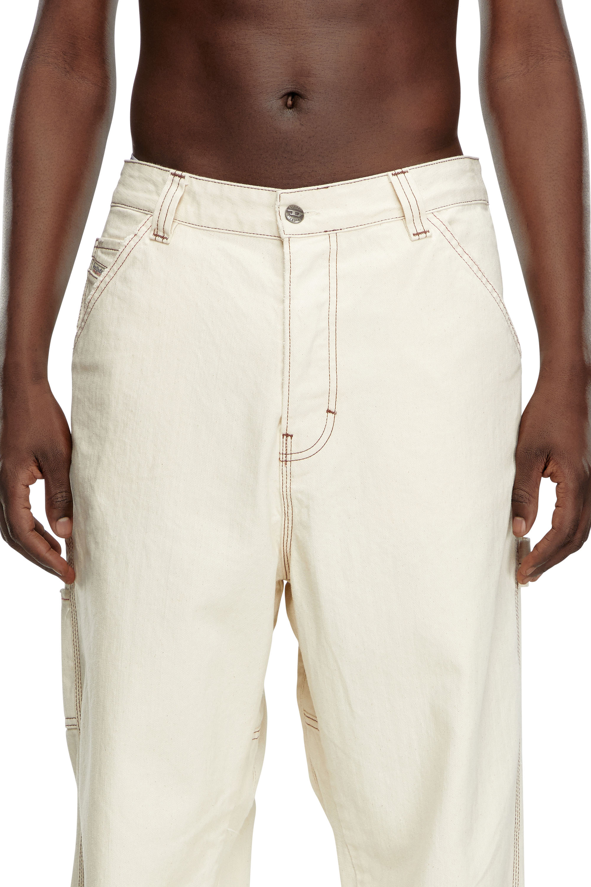 Diesel - Uomo Straight Jeans D-Livery 0GRDQ, Bianco - Image 4
